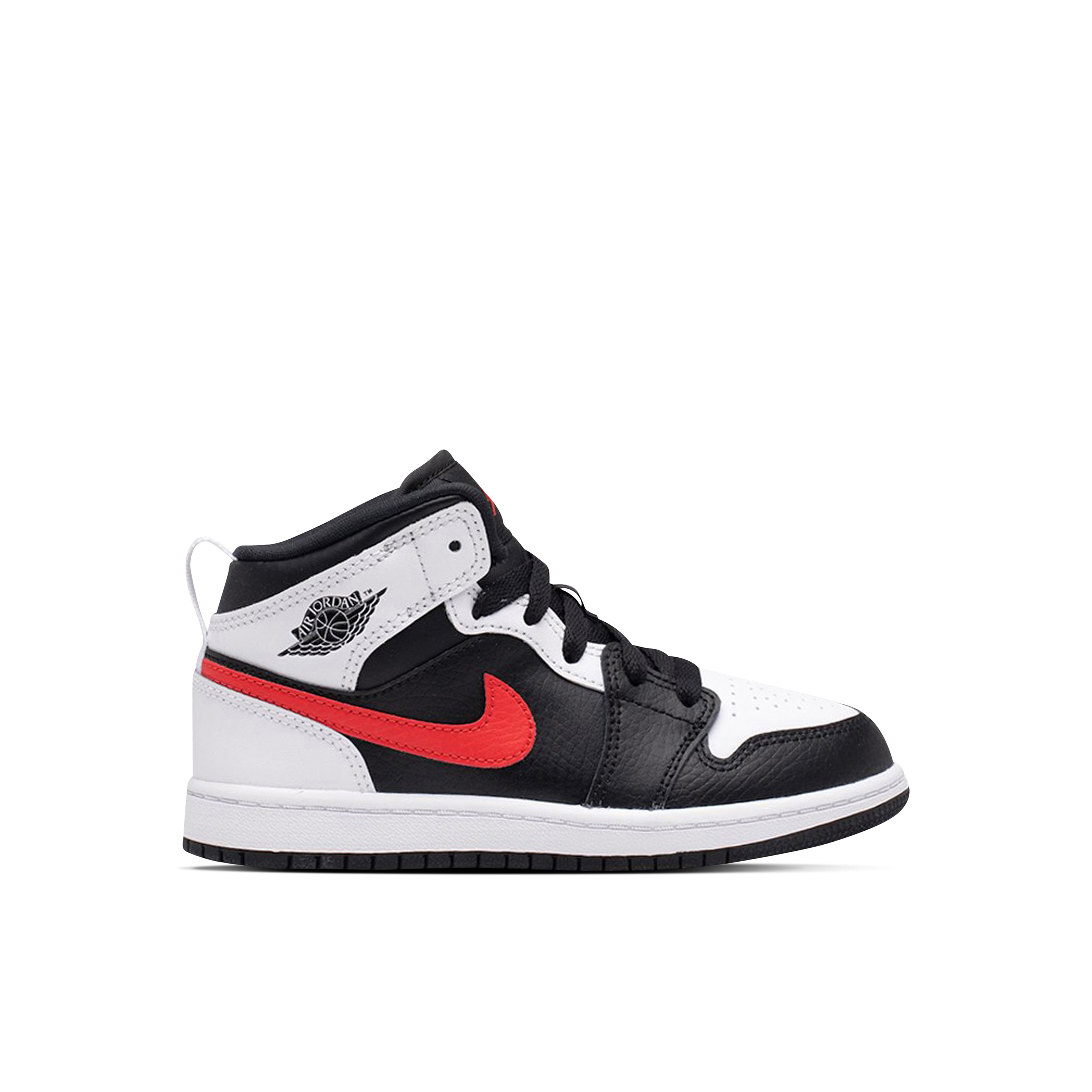 Air Jordan 1 Mid Black Chile Red White PS | 640734-075 | Laced