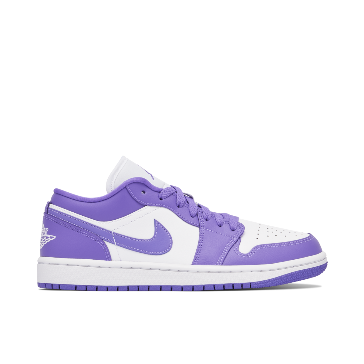 Air Jordan 1 Low Patent Purple Womens DC0774 500 Laced