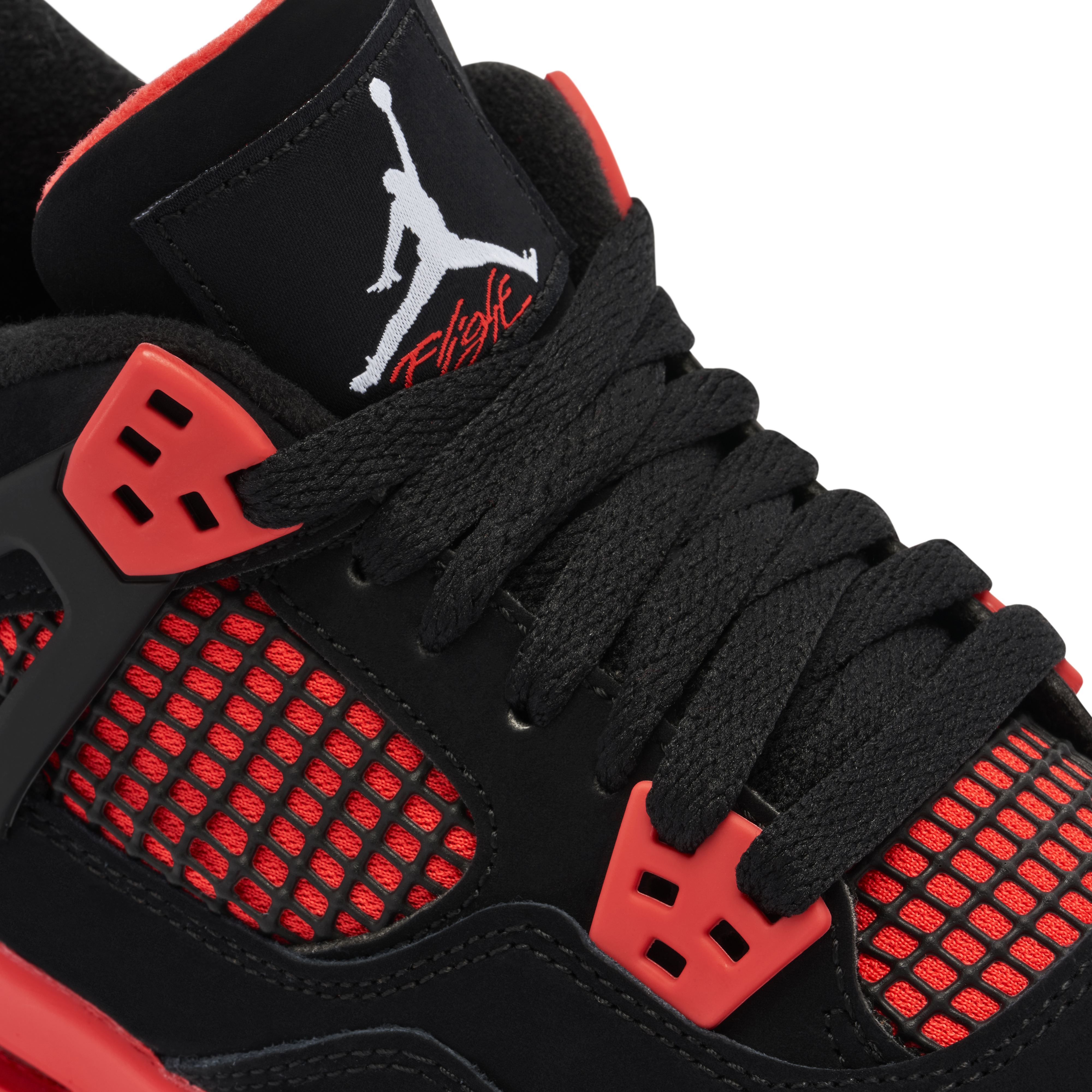 Jordan retro sales 4 black red