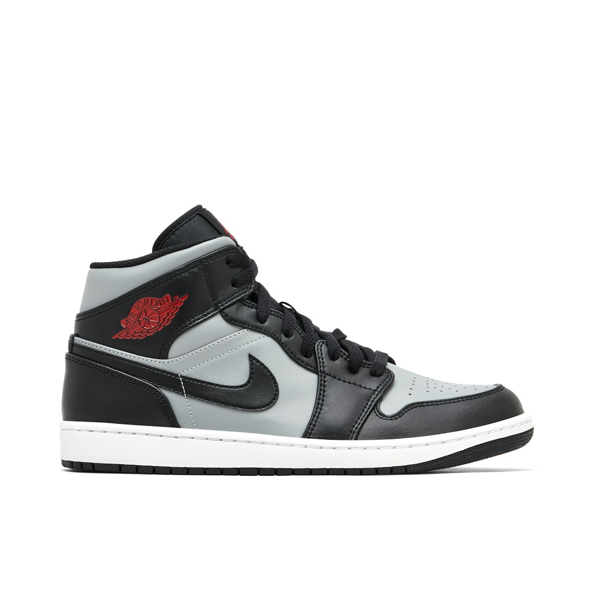 Jordan mid 1 black white red Clearance