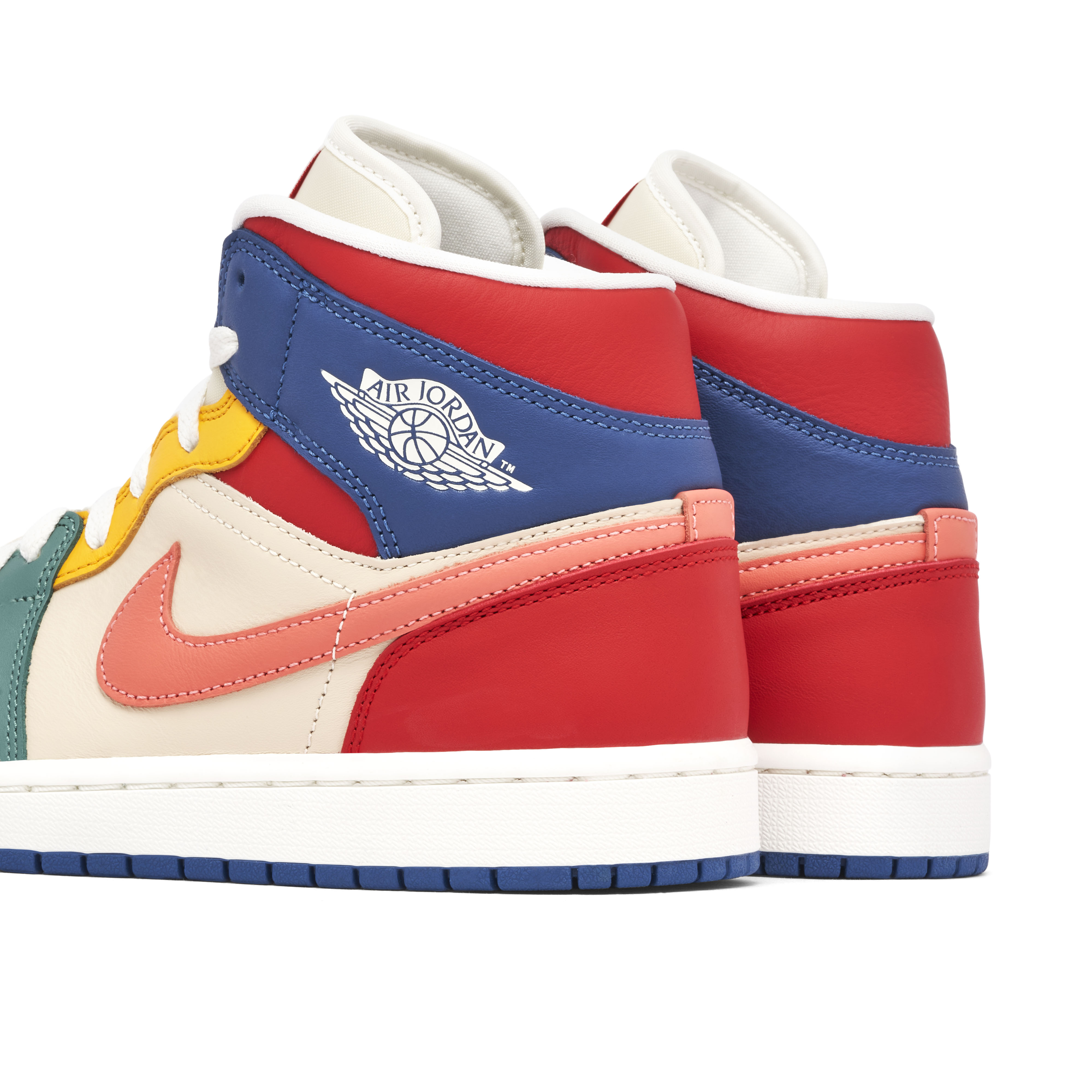 Air Jordan 1 Mid Seven Colour Womens DN3738 400 Laced