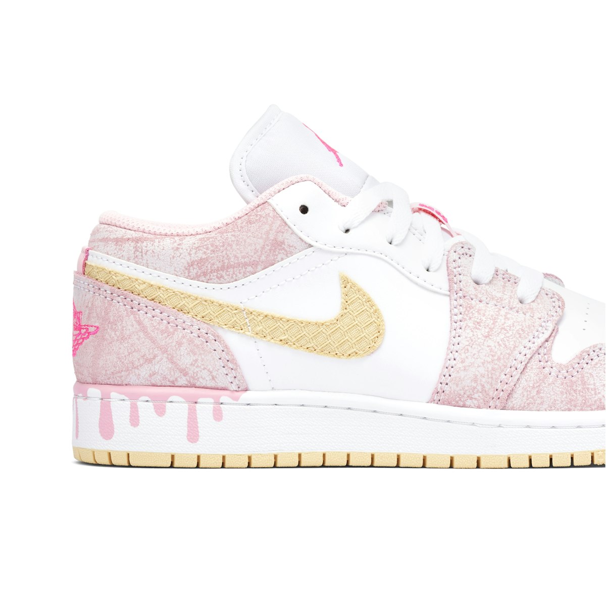 Air Jordan 1 Low Paint Drip GS CW7104601 Laced