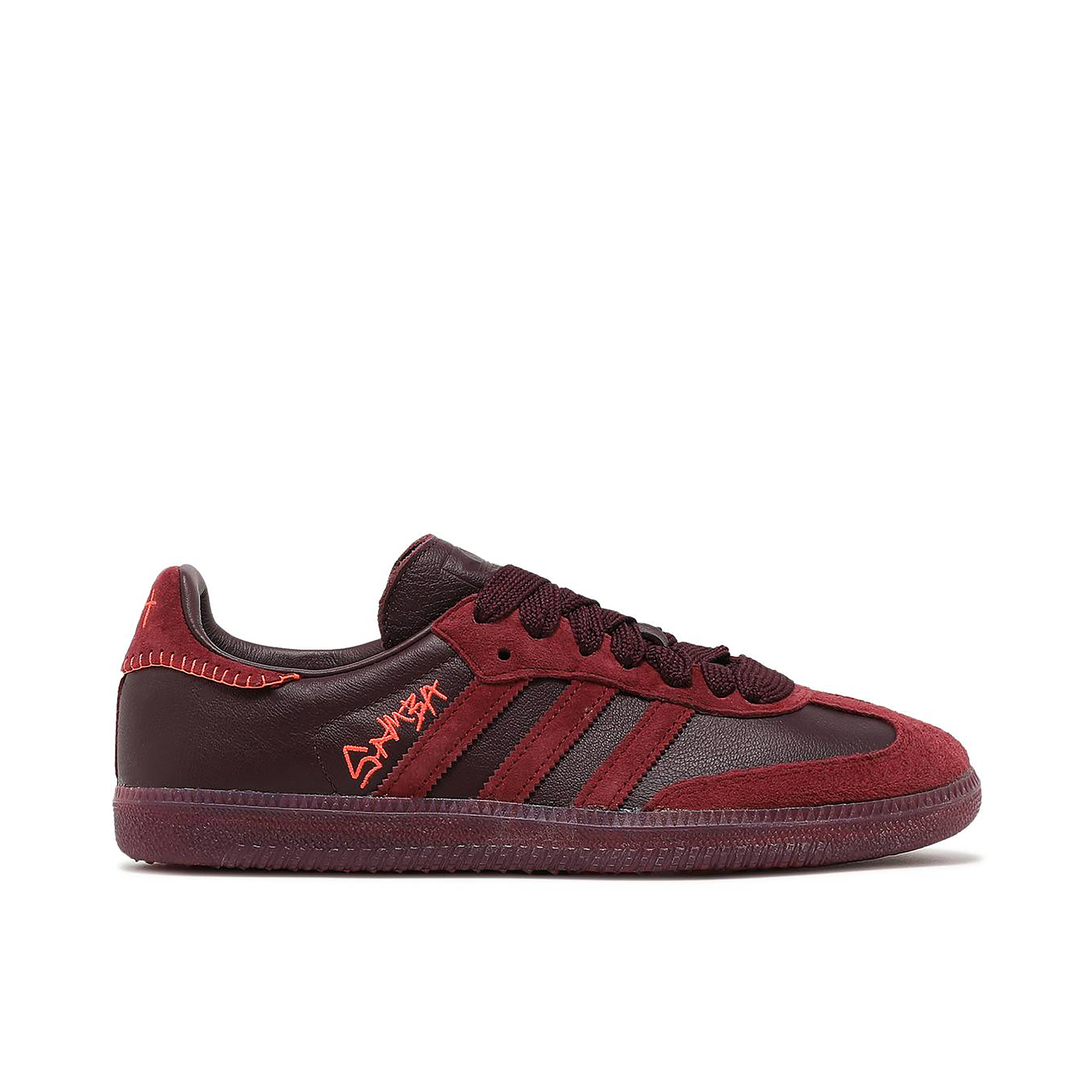 Burgundy store adidas samba