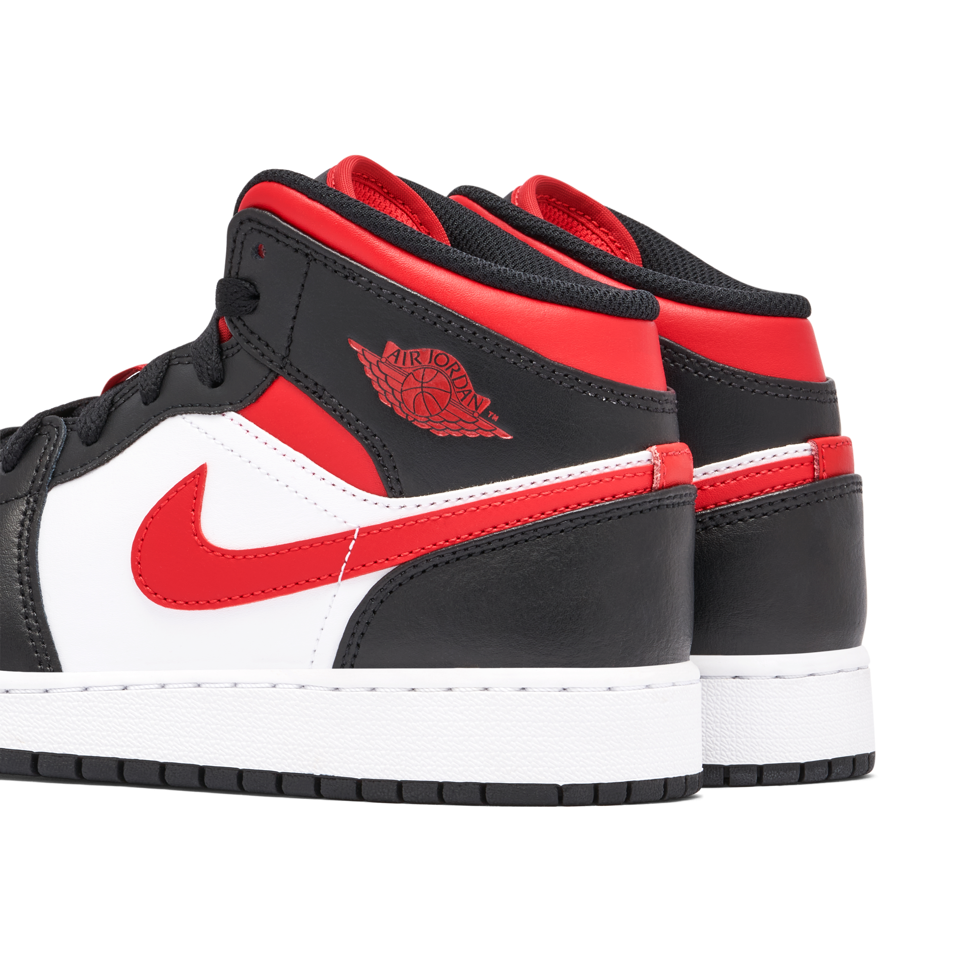 Air Jordan 1 Mid Bred Toe White GS | 554725-079 | Laced