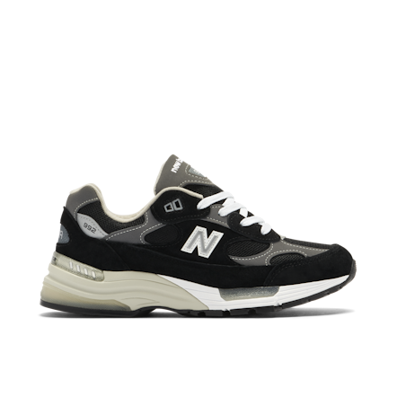 New Balance 992 Made in the USA Black Grey | M992BL | Laced