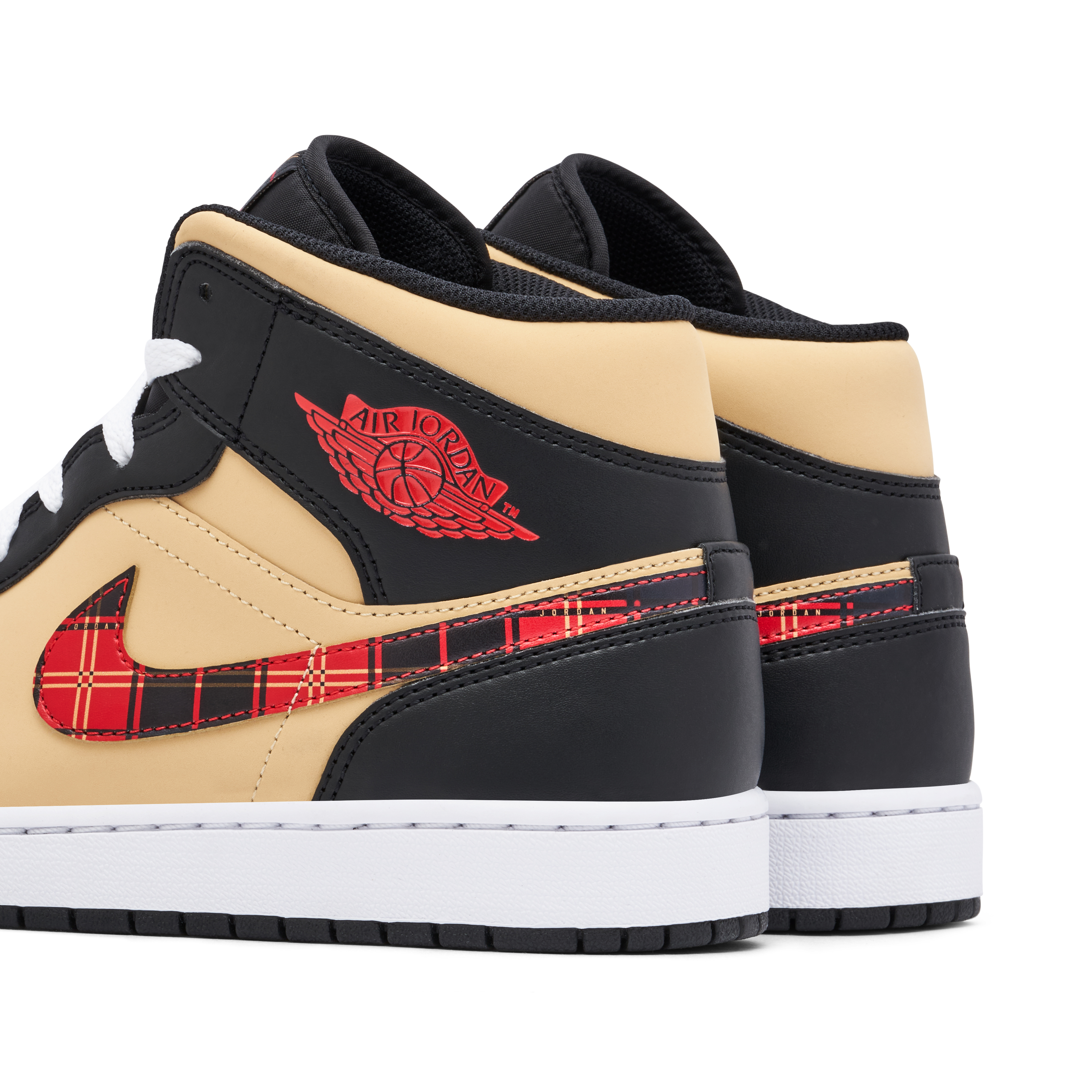 Plaid jordan deals 1 mid