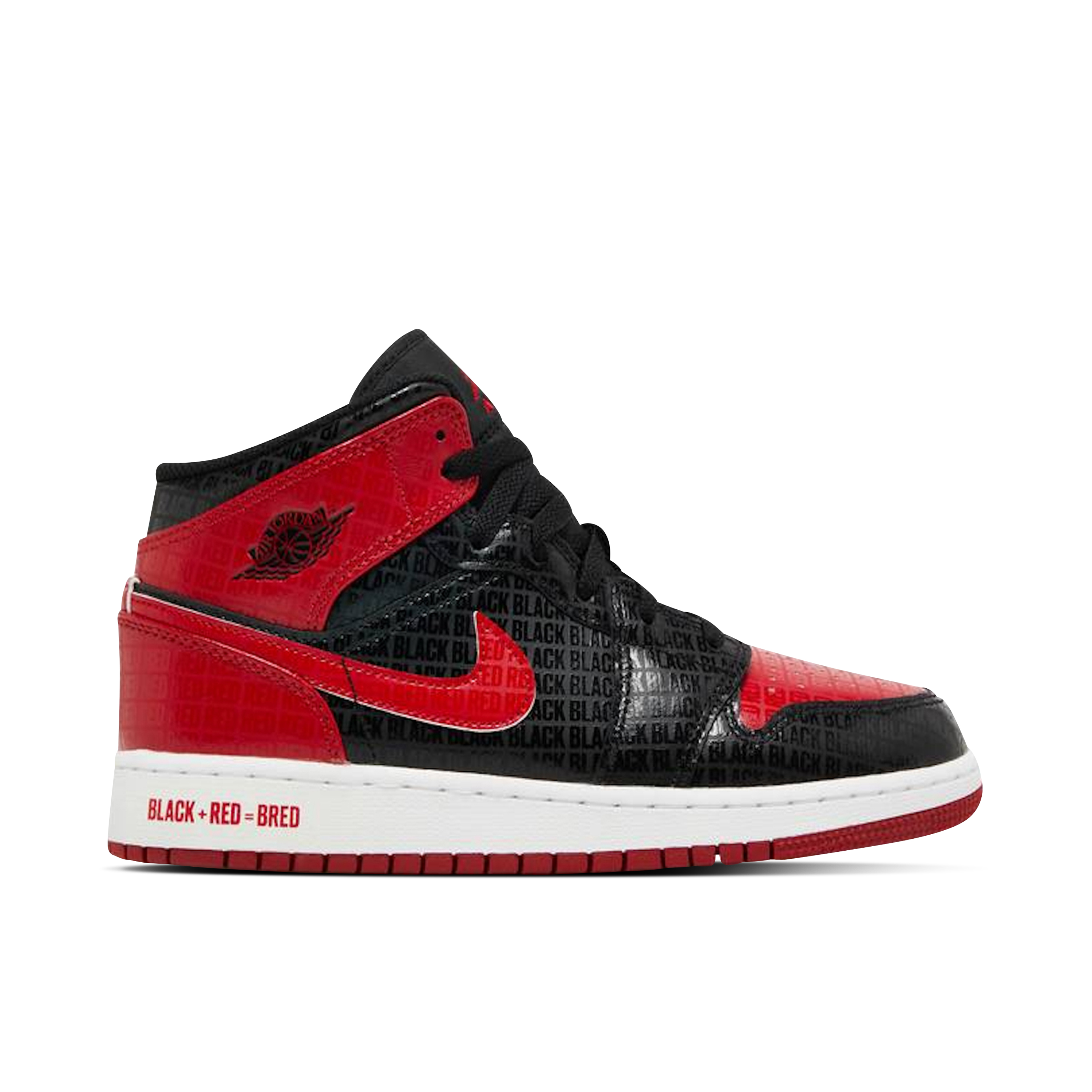 Air Jordan 1 Mid Reverse Bred | 554724-054 | Laced