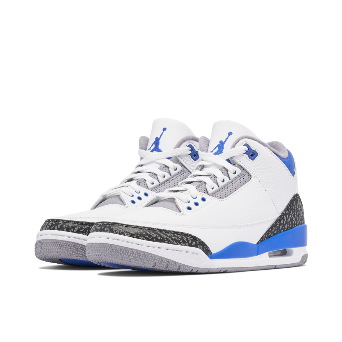 Jordan 3s store white and blue