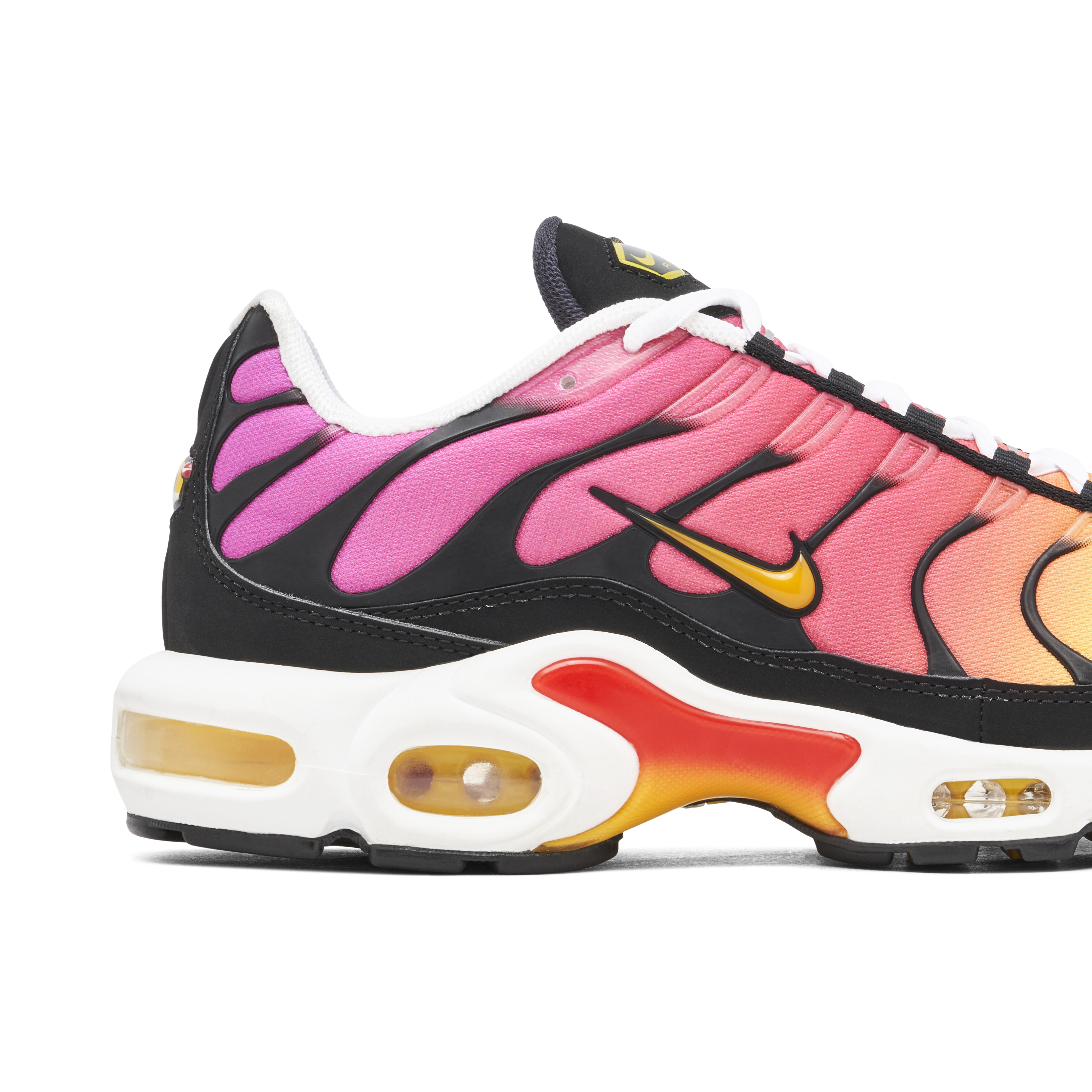 Nike air max on sale plus yellow and pink