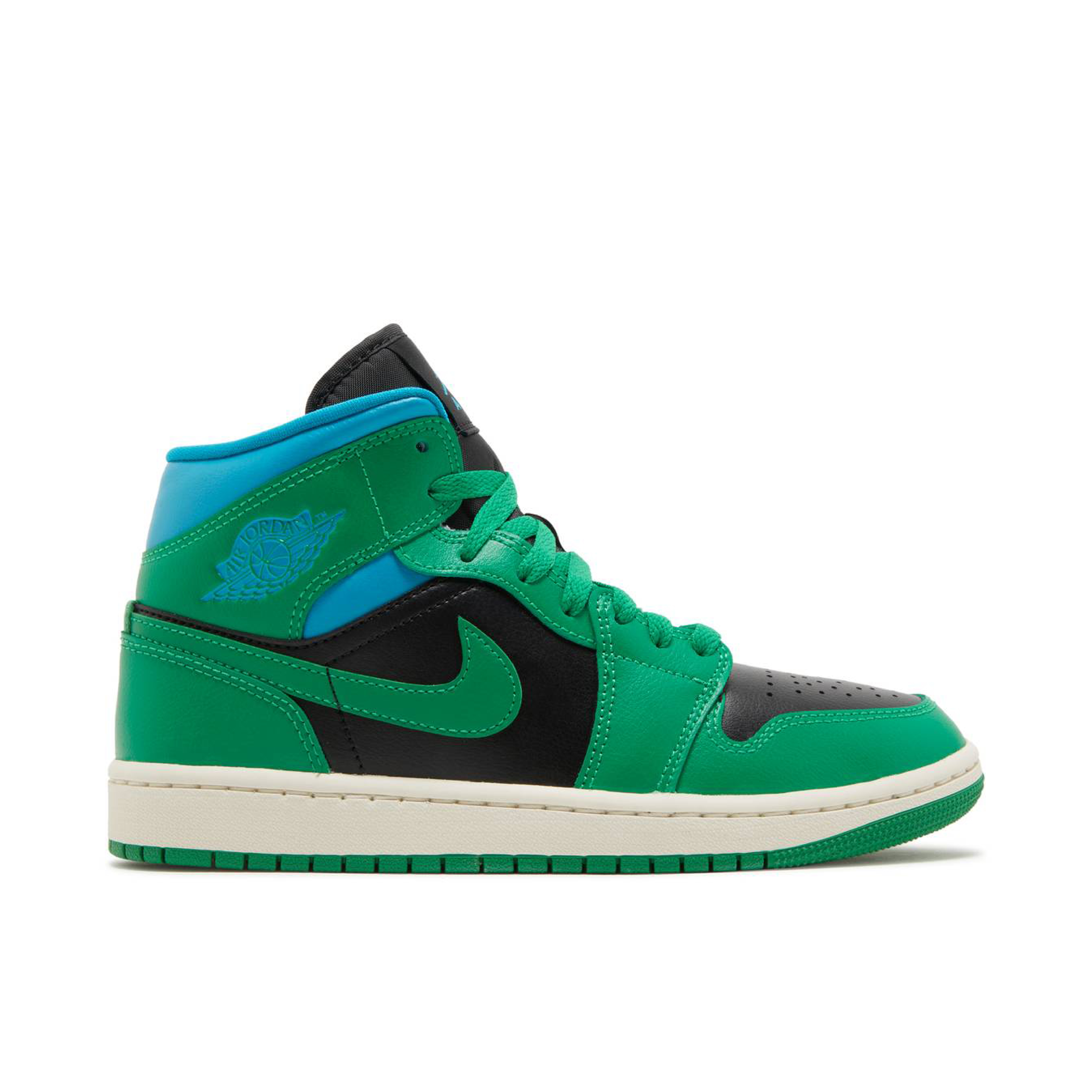 Air Jordan 1 Mid Lucky Green Aqua Womens | BQ6472-033 | Laced