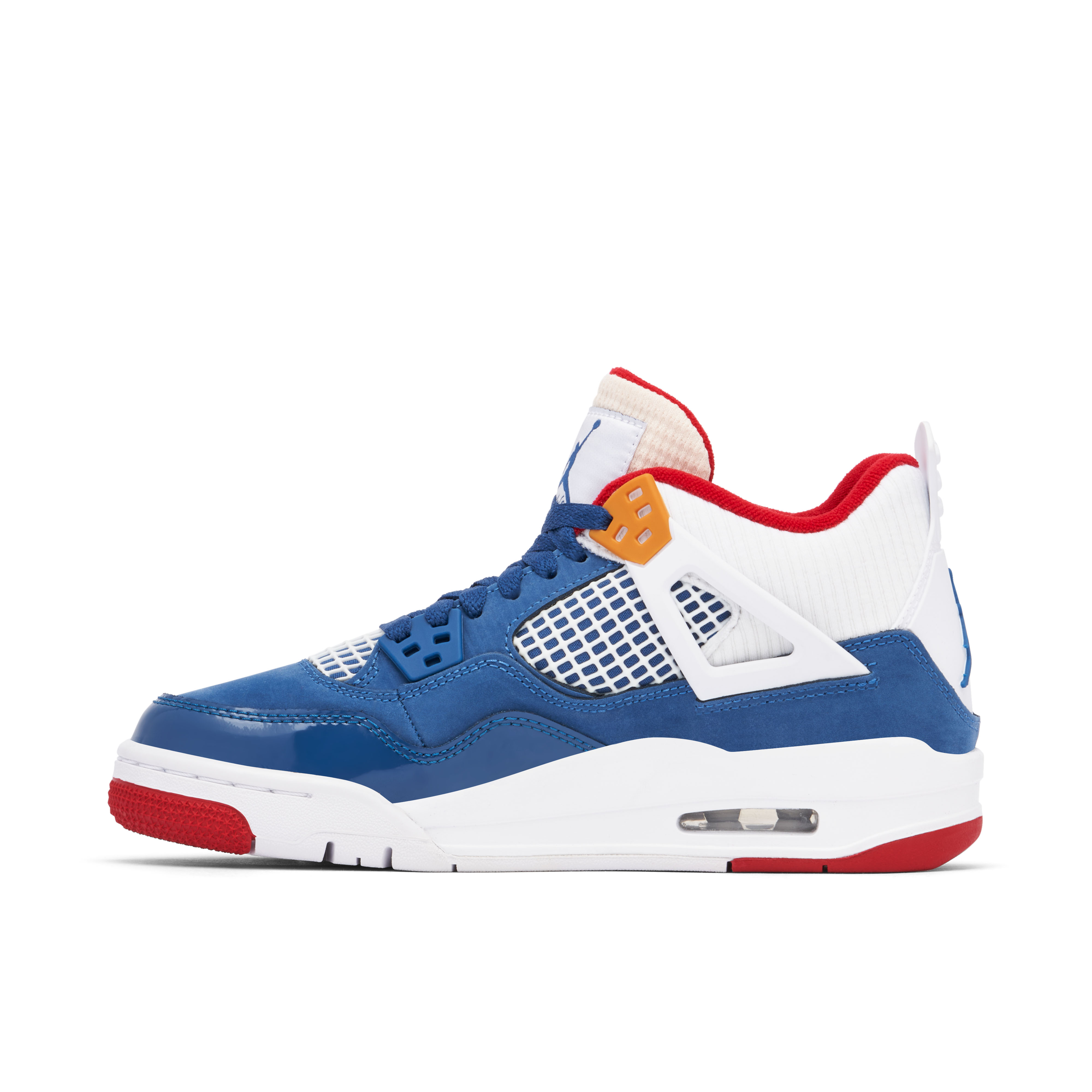 Red white and blue best sale new jordans