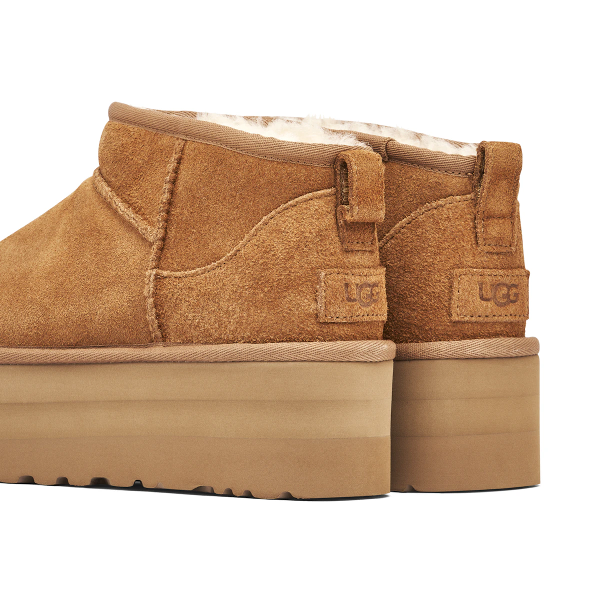 UGG Classic Ultra Mini Platform Chestnut Femme | 1135092-CHE | Laced