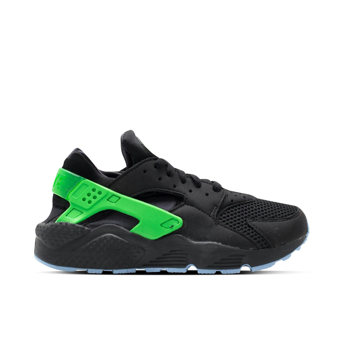 Nike air huarache black poison green Clearance