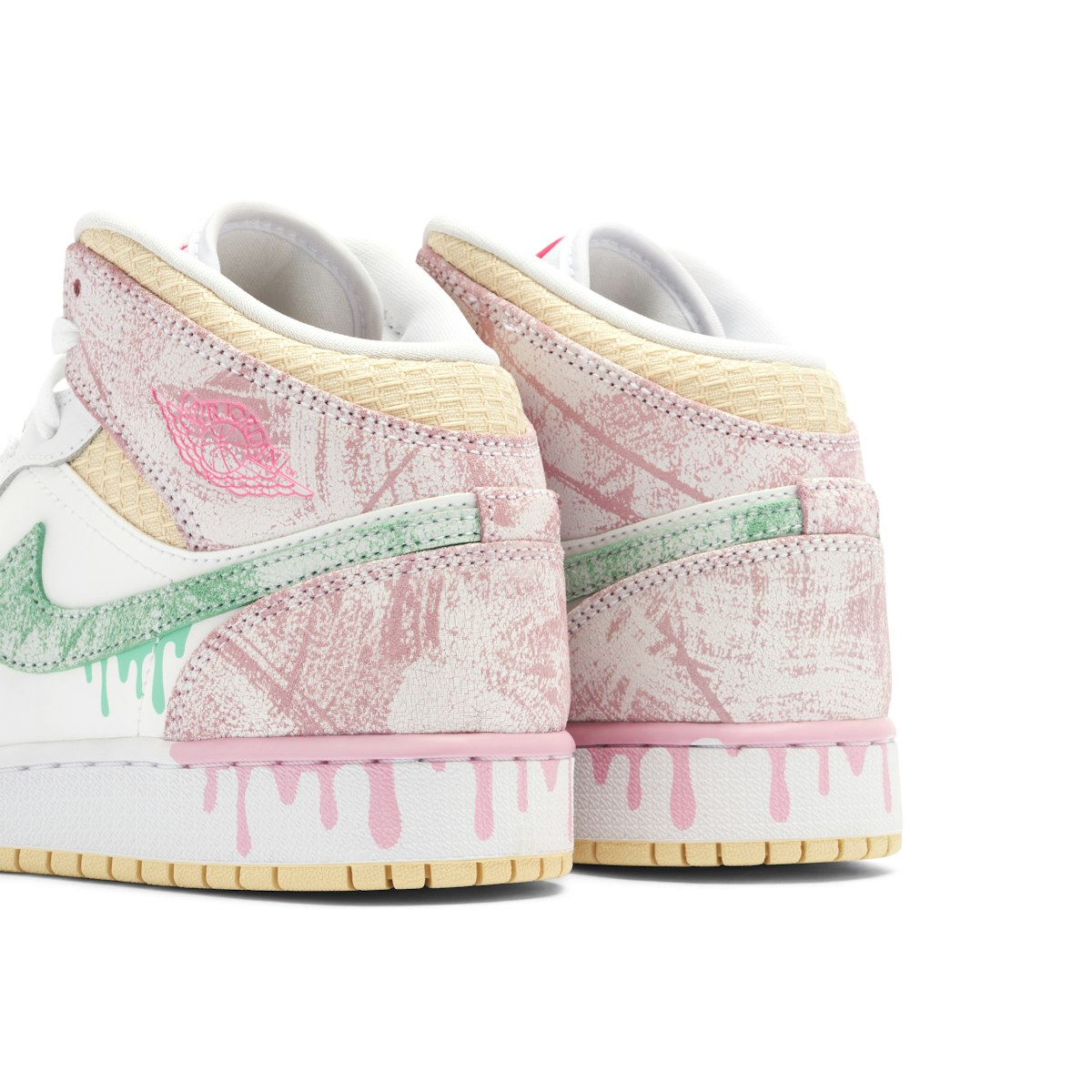 Air Jordan 1 Mid Paint Drip GS | DD1666-100 | Laced