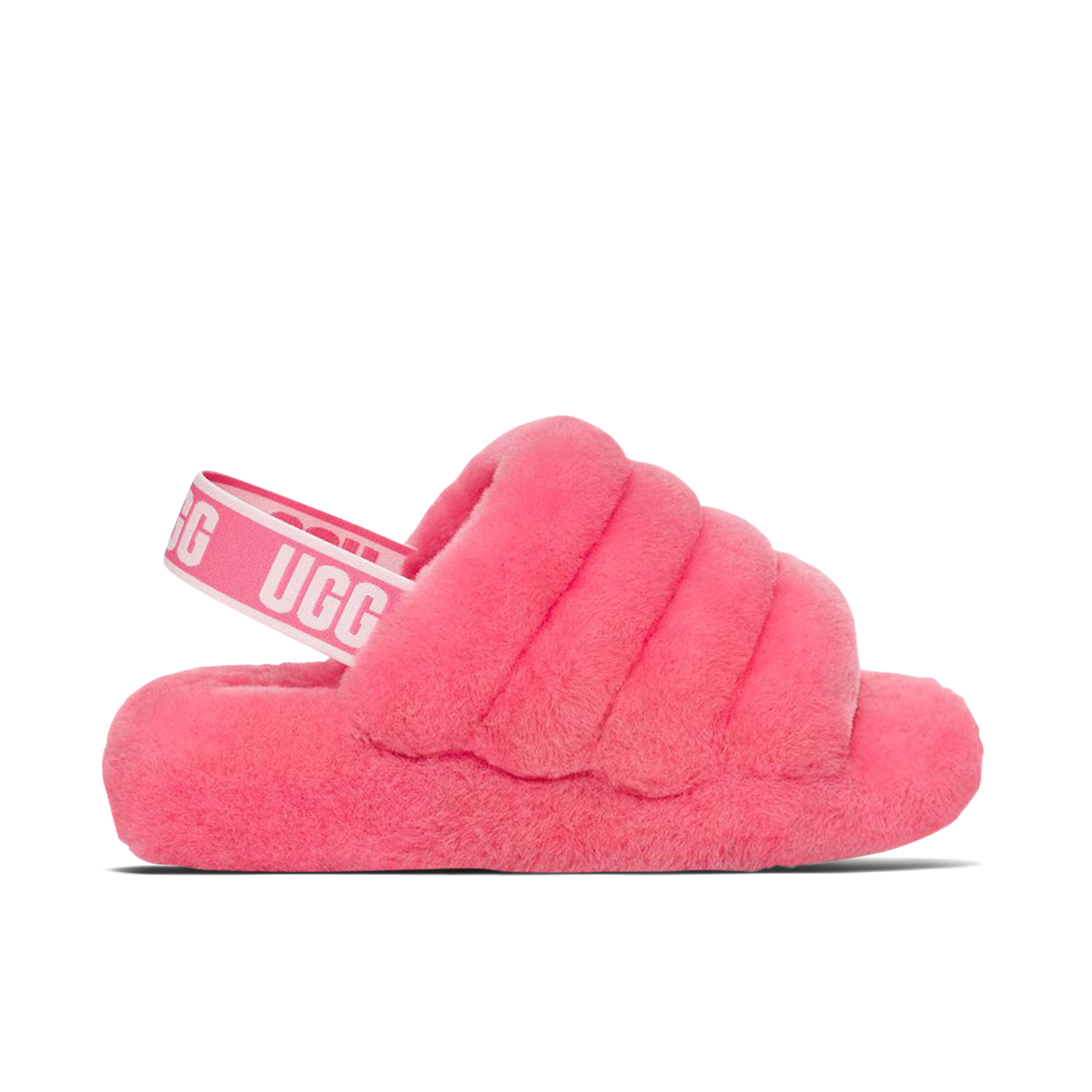 UGG Fluff Yeah Slide Pink Rose Womens 1095119 PKRS Laced