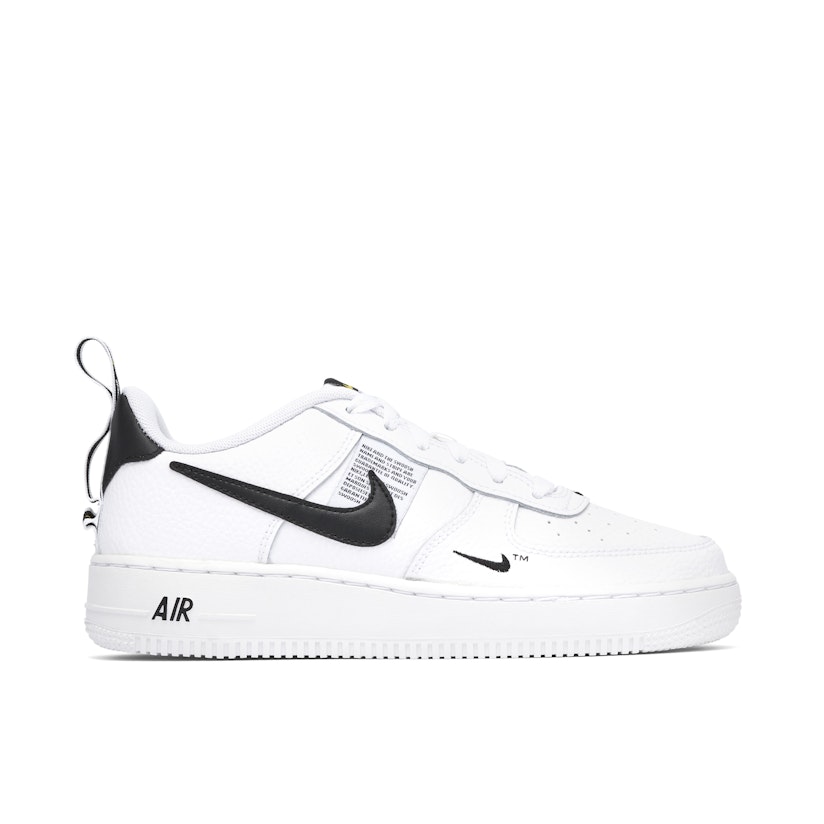 Nike Air Force 1 Low LV8 White Wolf Grey Black (GS)