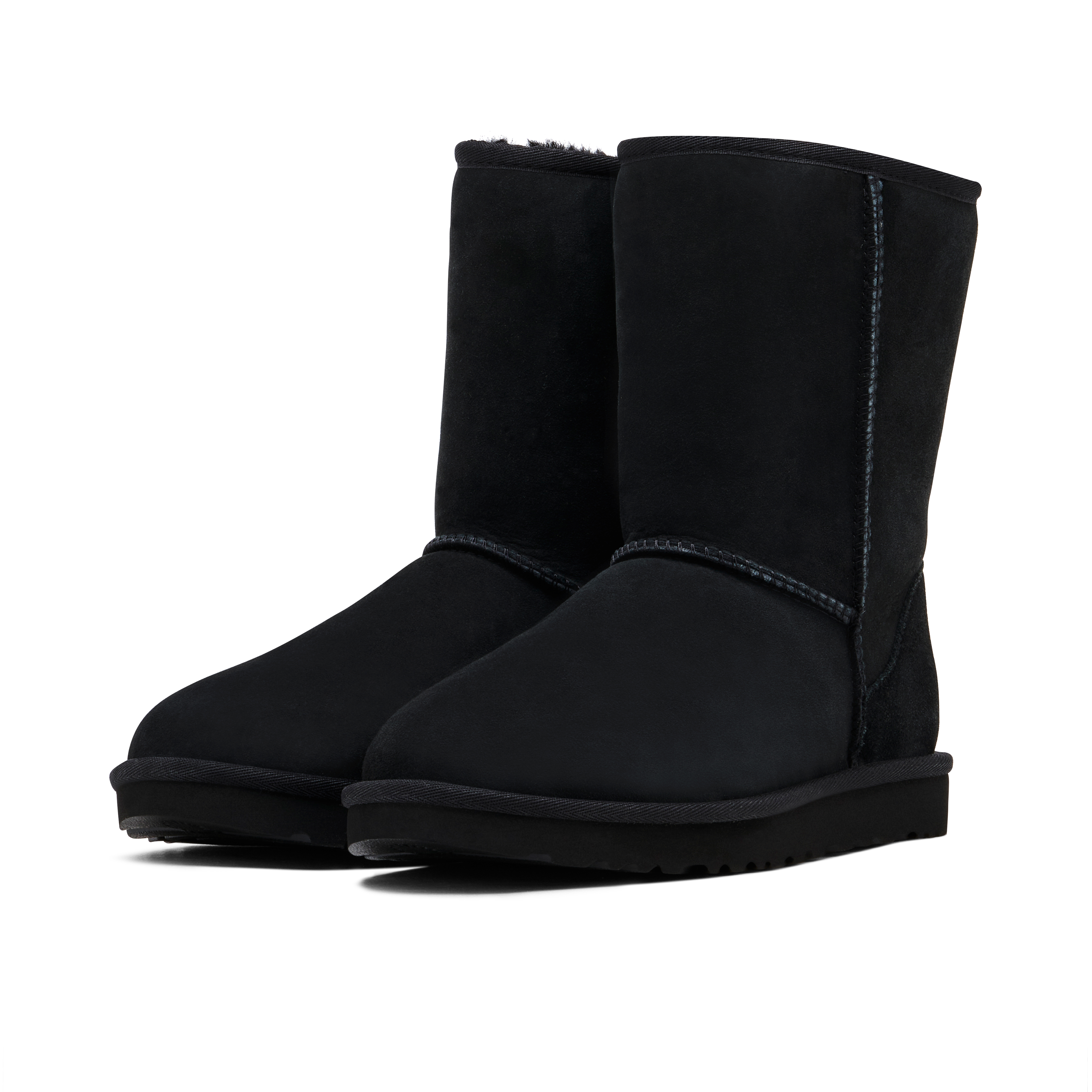 Ugg womens classic short boots black sale