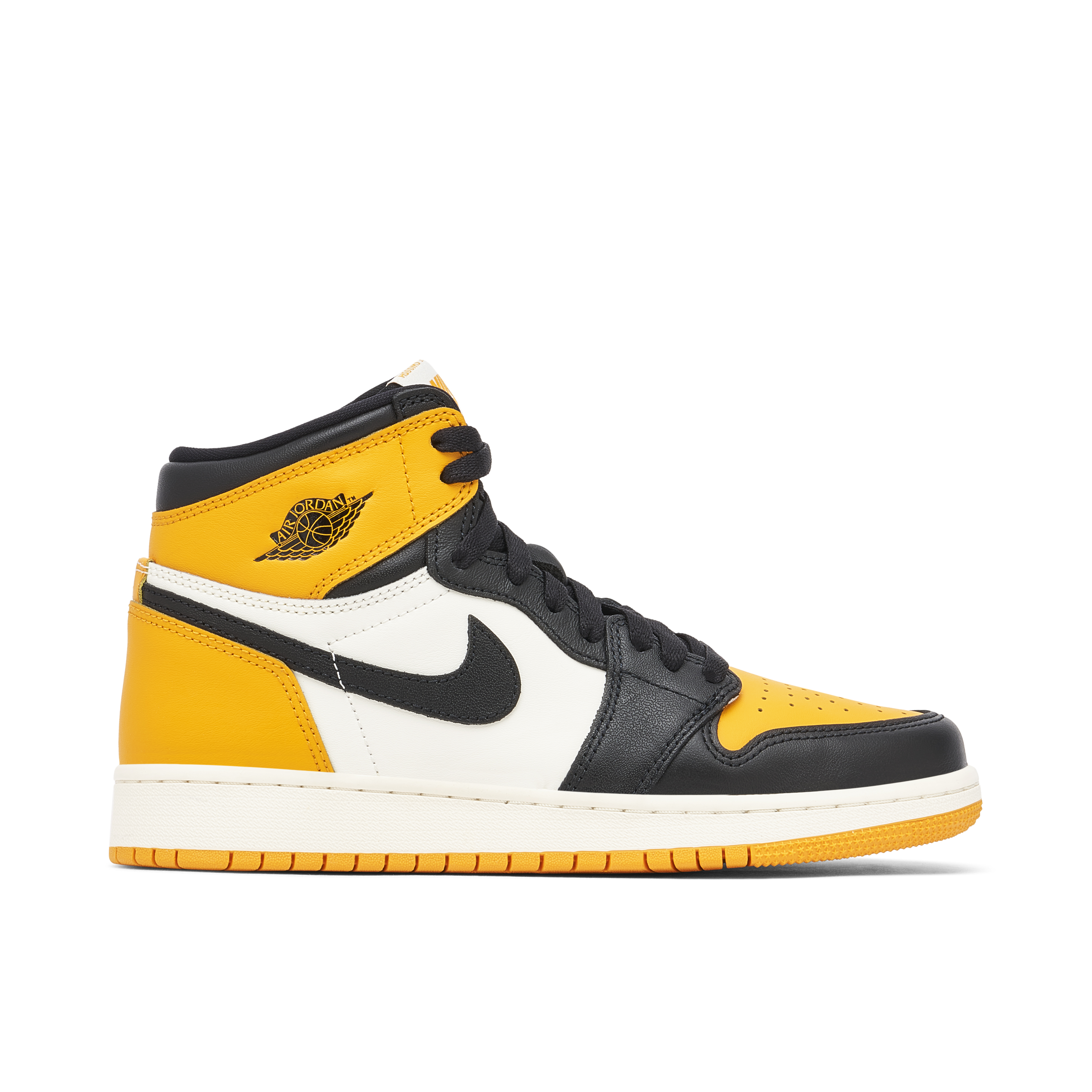 Jordan retro 1 yellow hot sale and black release date