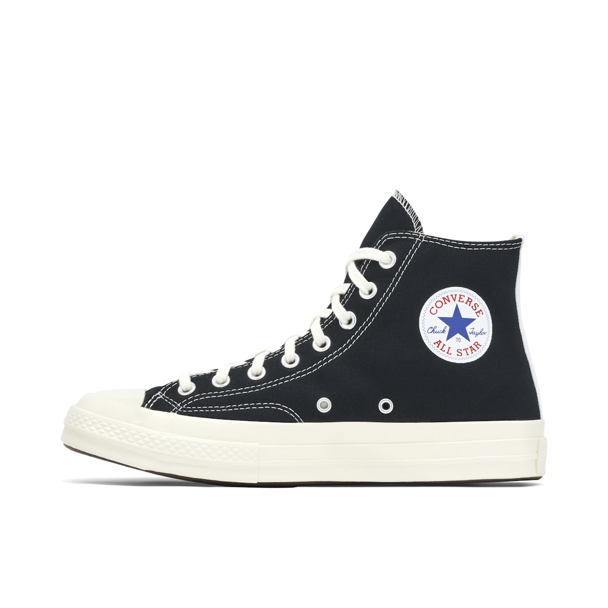 Converse Chuck Taylor All Star 70 Hi x Comme Des Garçons PLAY Black ...