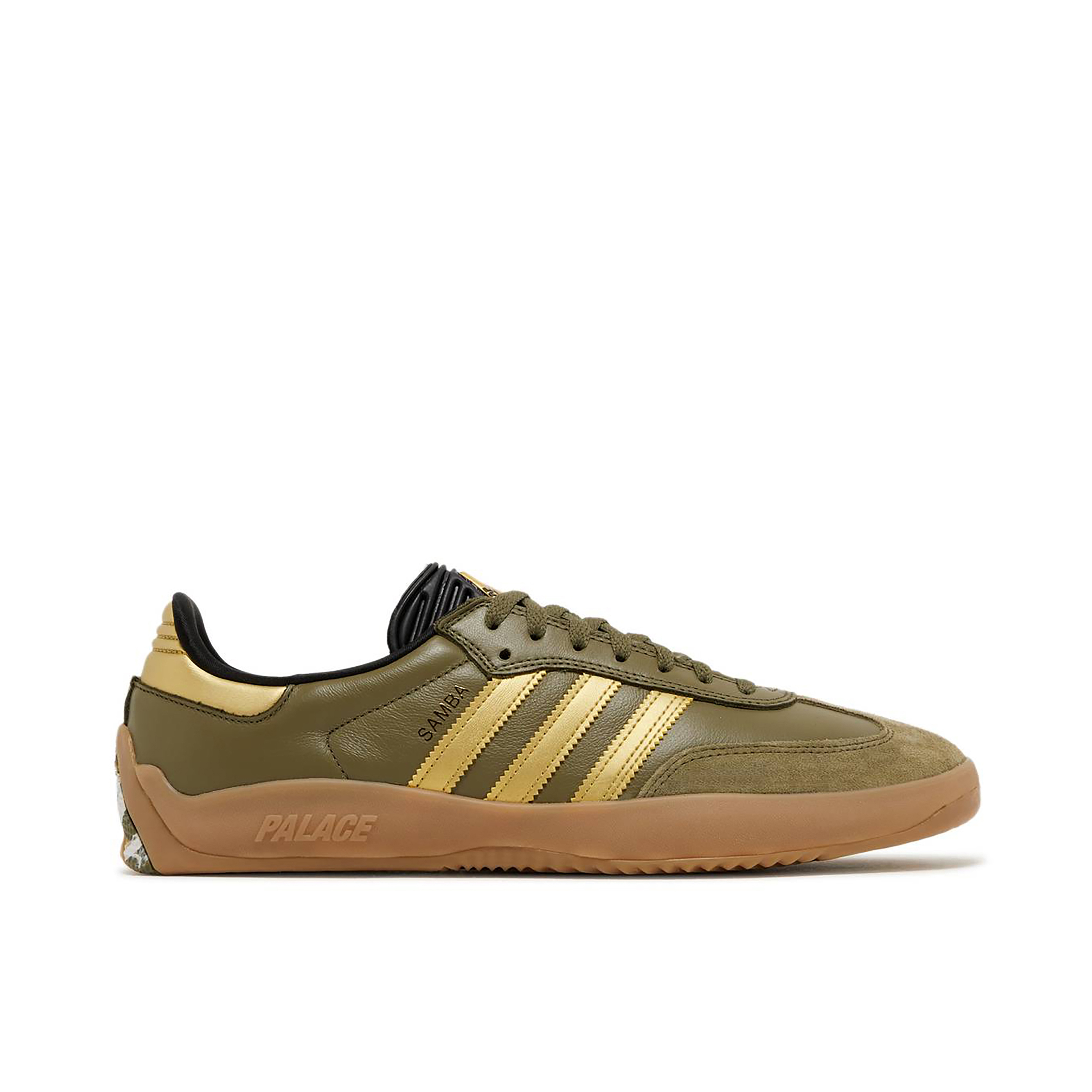 Adidas samba on sale green and gold