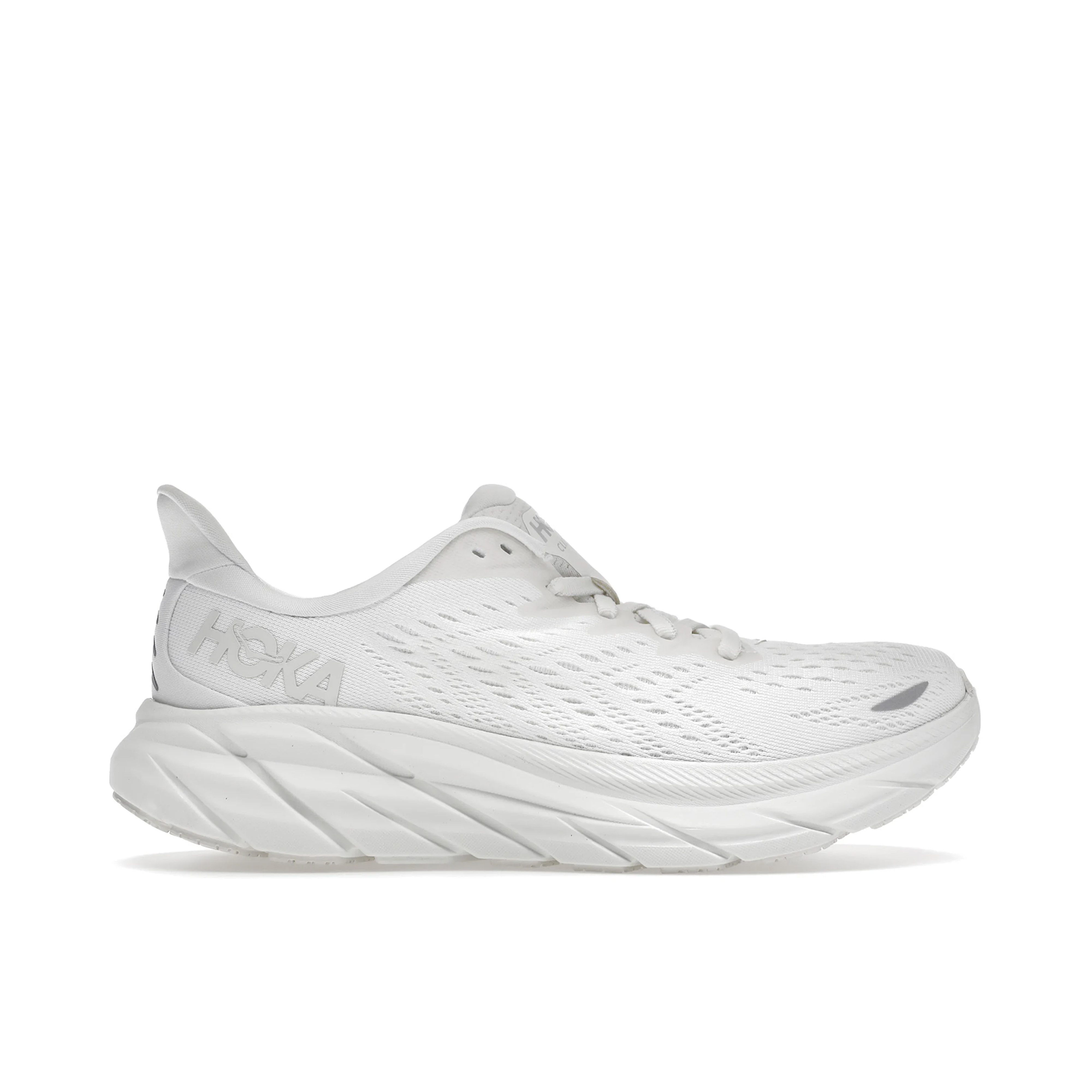 Hoka One One Clifton 8 White Womens | 1119394-WWH | Laced