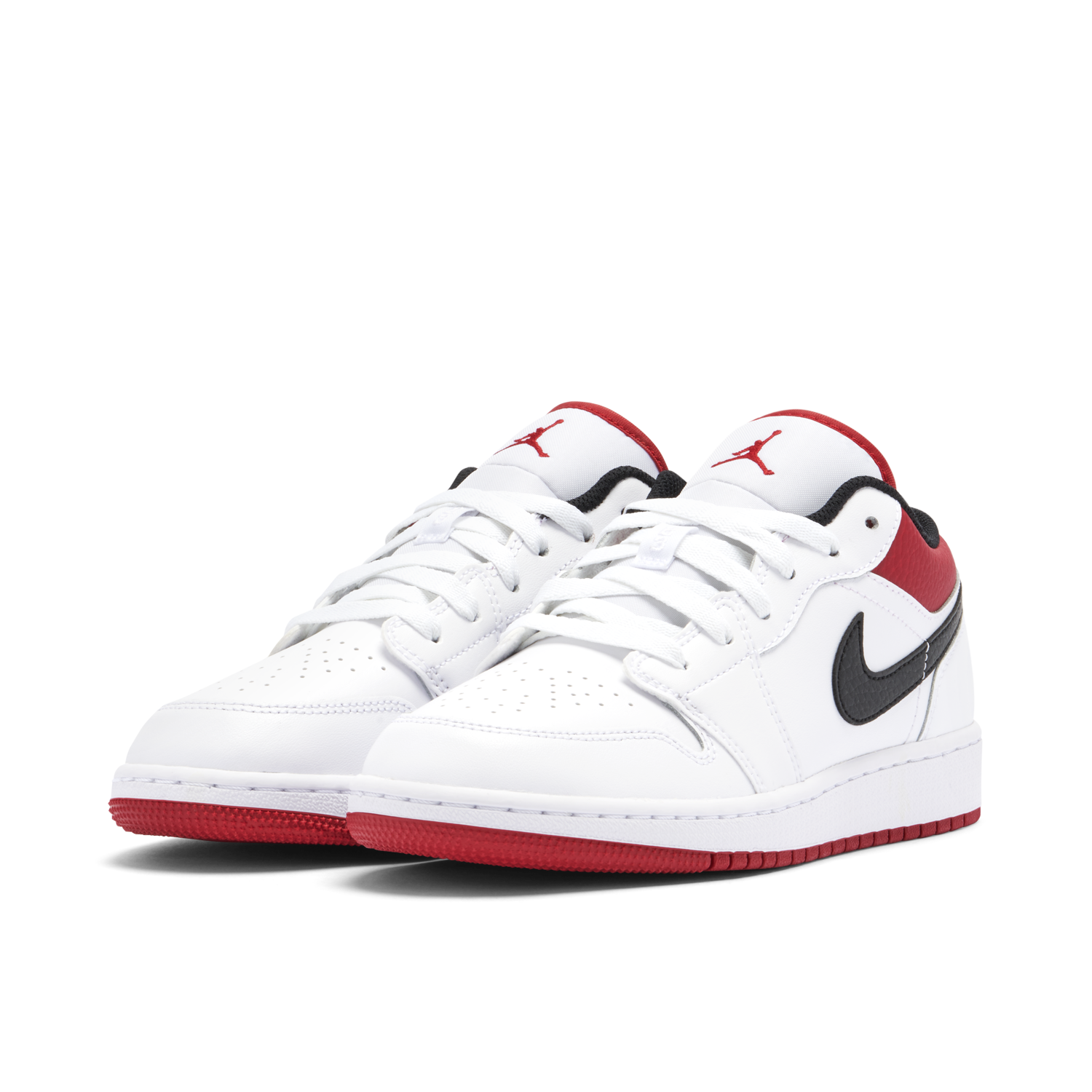 Air Jordan 1 Low White Gym Red GS | 553560-118 | Laced