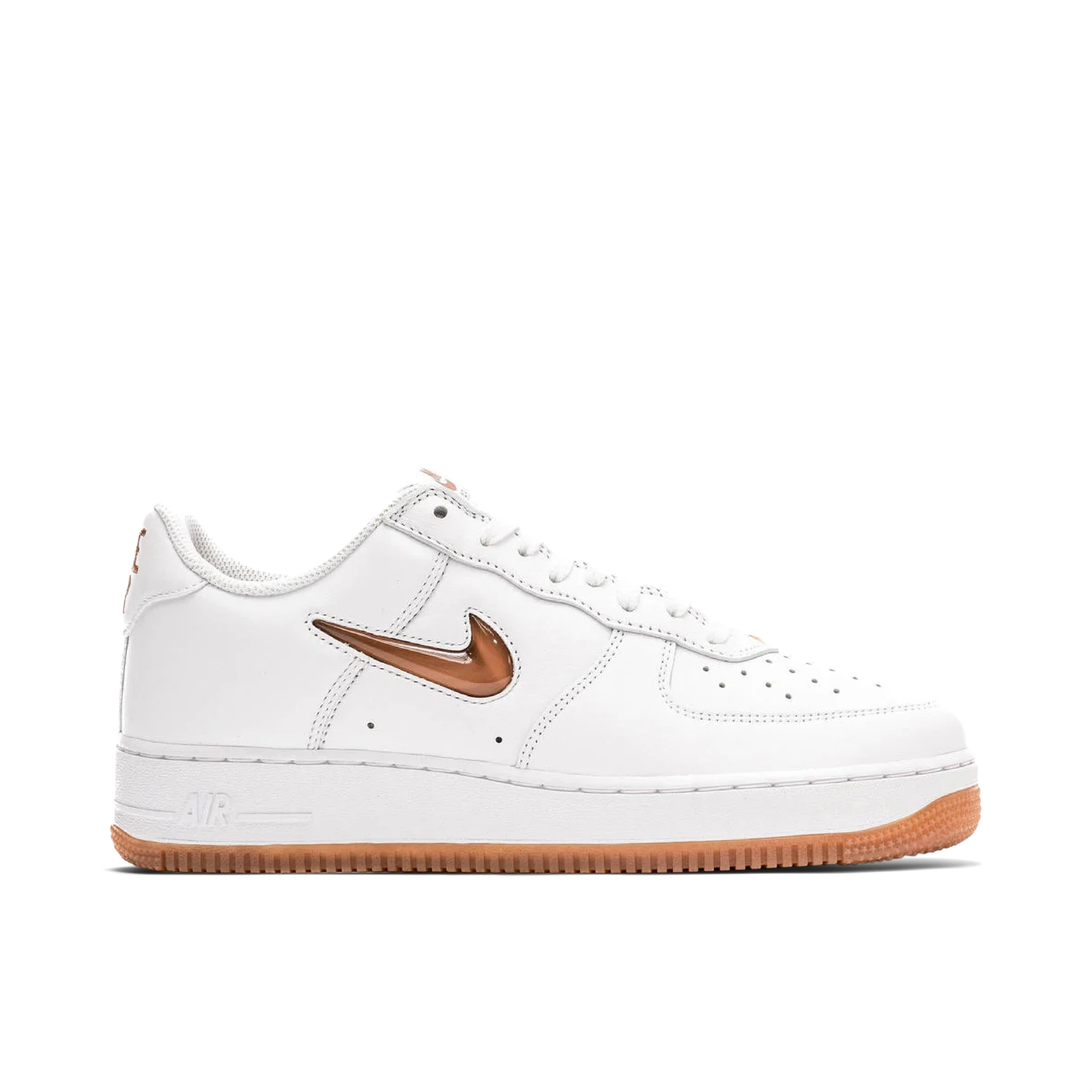 Nike air force 1 hot sale white and rose gold