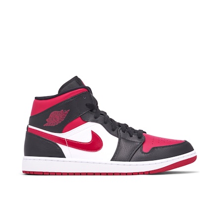 Jordan mid 1 black white red Clearance