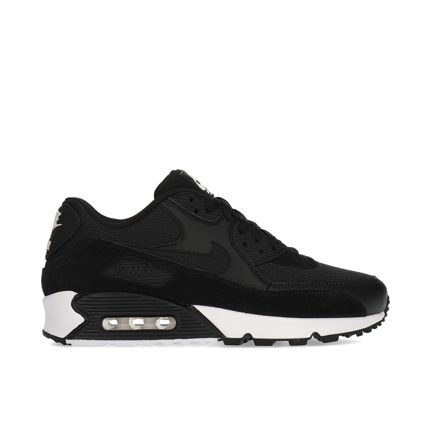 Nike Air Max 90 Essential Black White 537384 077 Laced