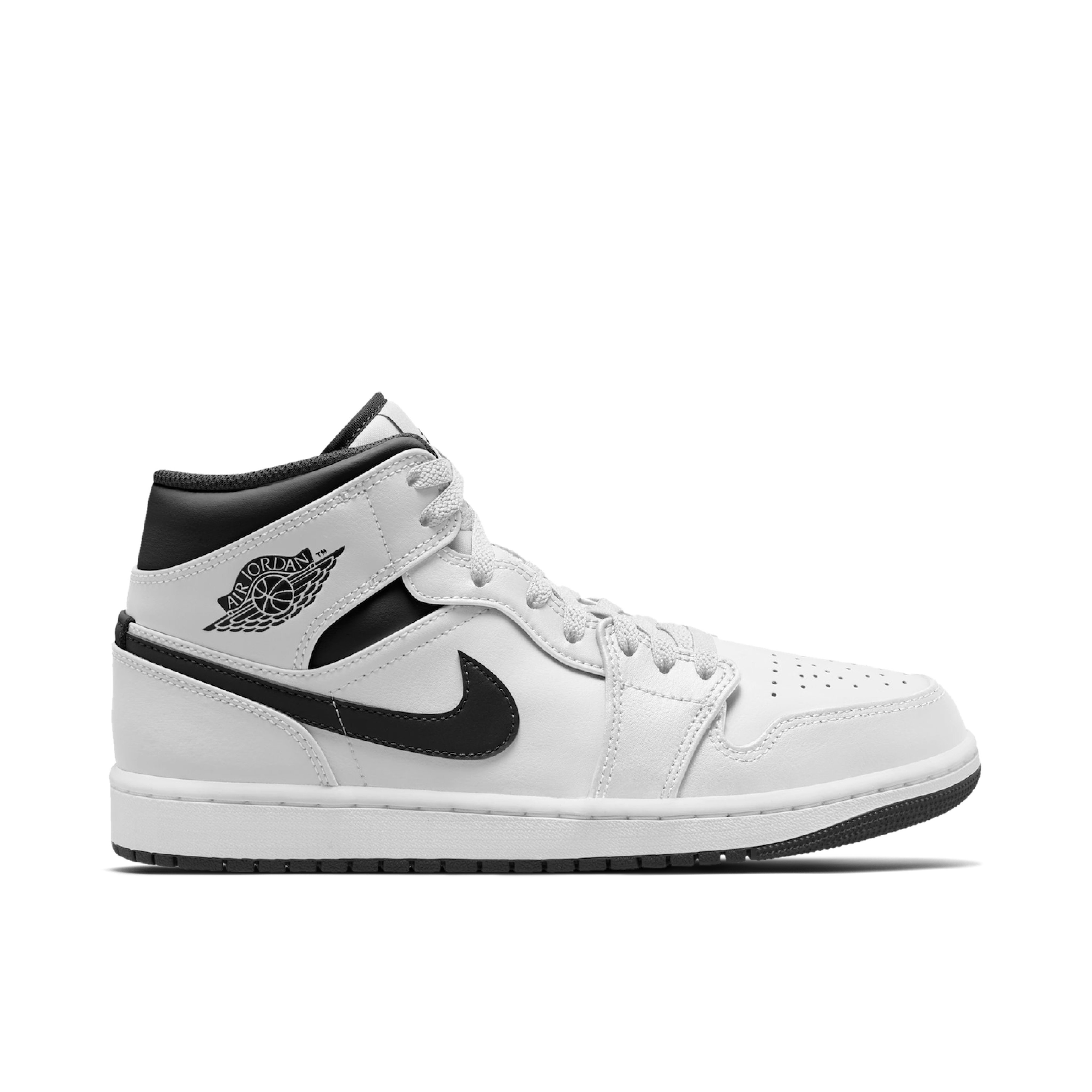 Air Jordan 1 Mid White Black | DQ8426-132 | Laced