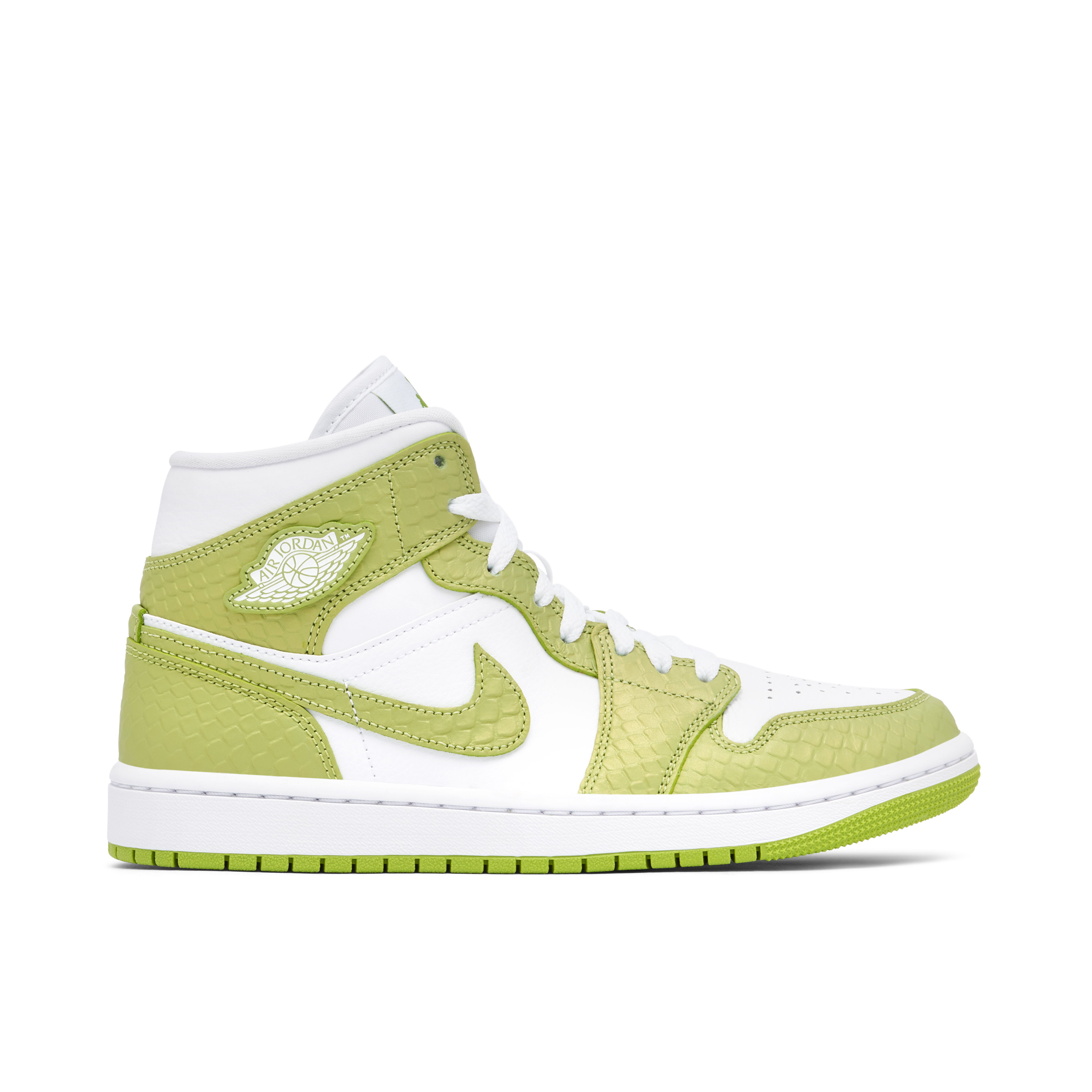 Air Jordan 1 Mid Green Python Womens | DV2959-113 | Laced