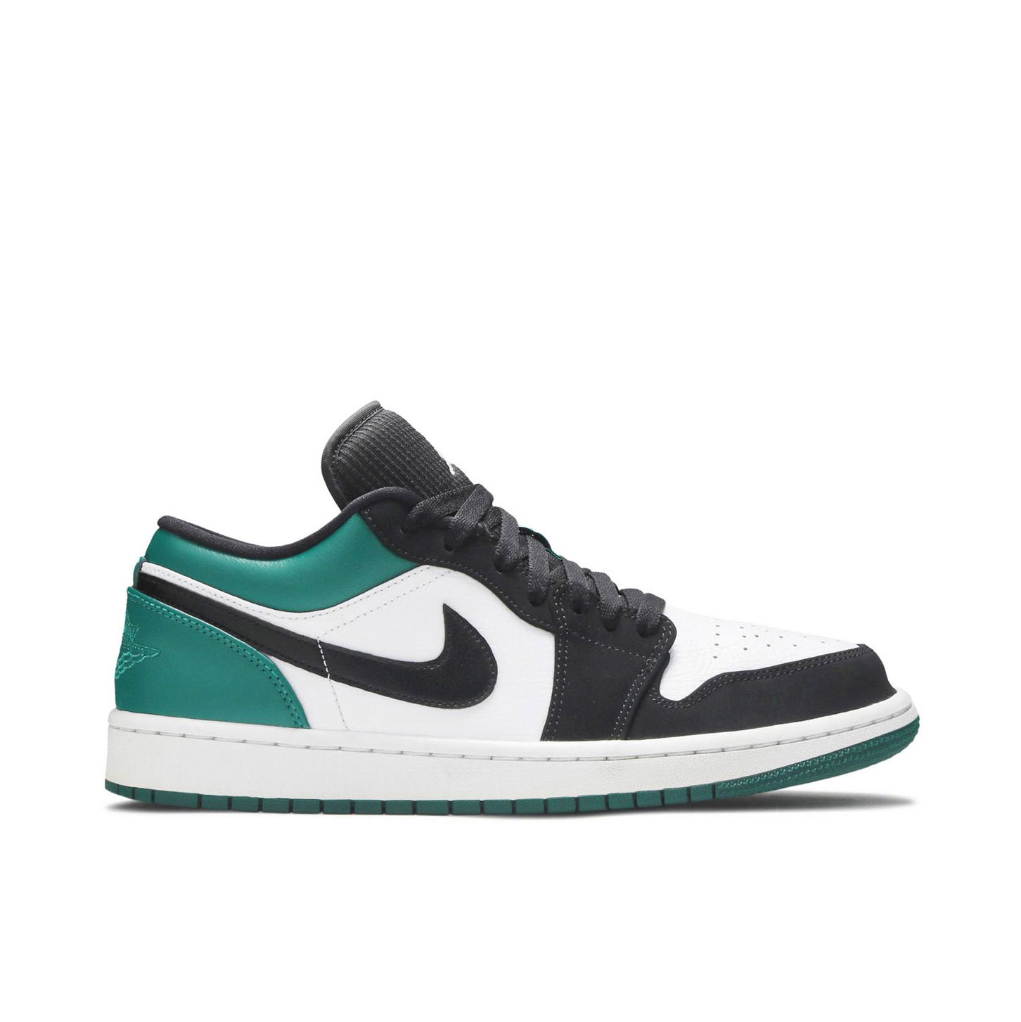 Air Jordan 1 Low White Black Mystic Green | 553558-113 | Laced