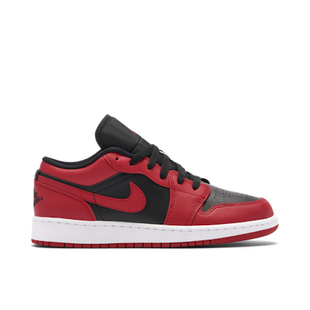 Air Jordan 1 Low Alternate Bred Toe GS | 553560-066 | Laced