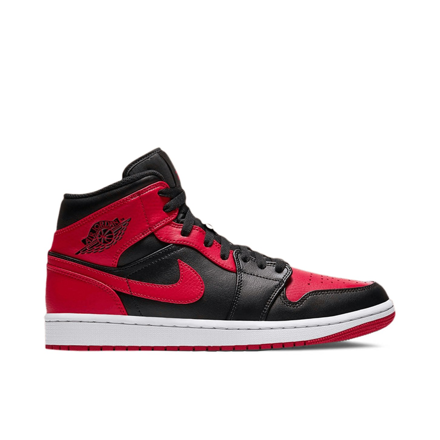 新作モデル NIKE AIR JORDAN 1 MID UNBRED 2021 BLACK RED 554724-074 faced.uem.mz