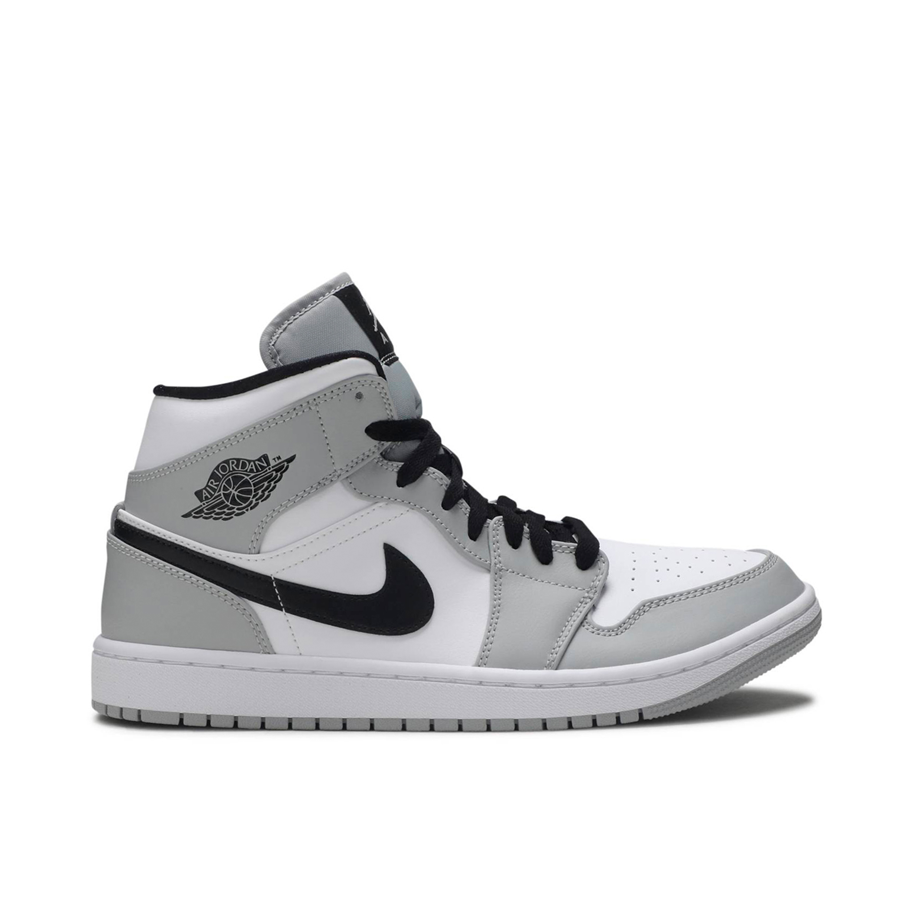 grey jordan 1 light smoke