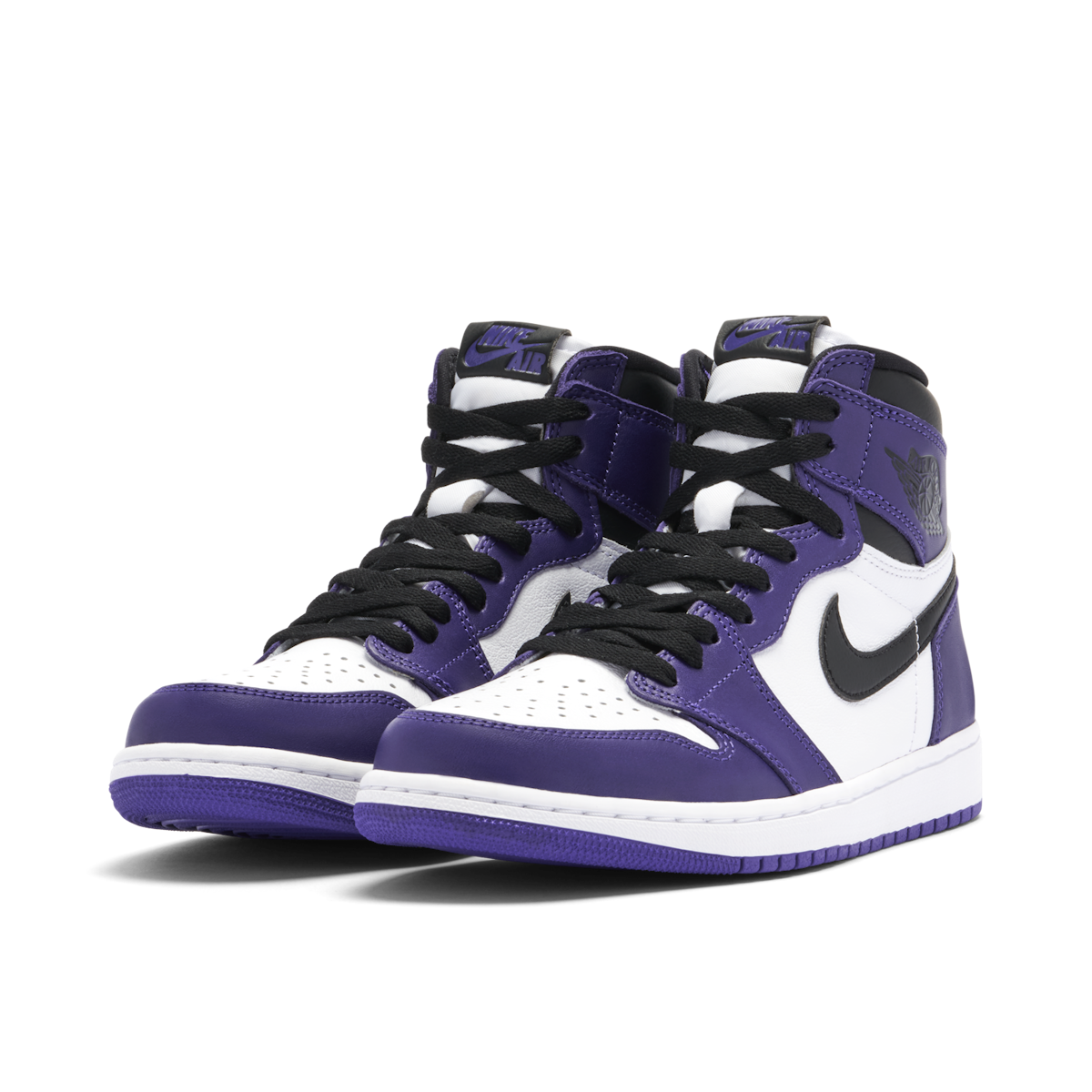 Purple court jordan sales