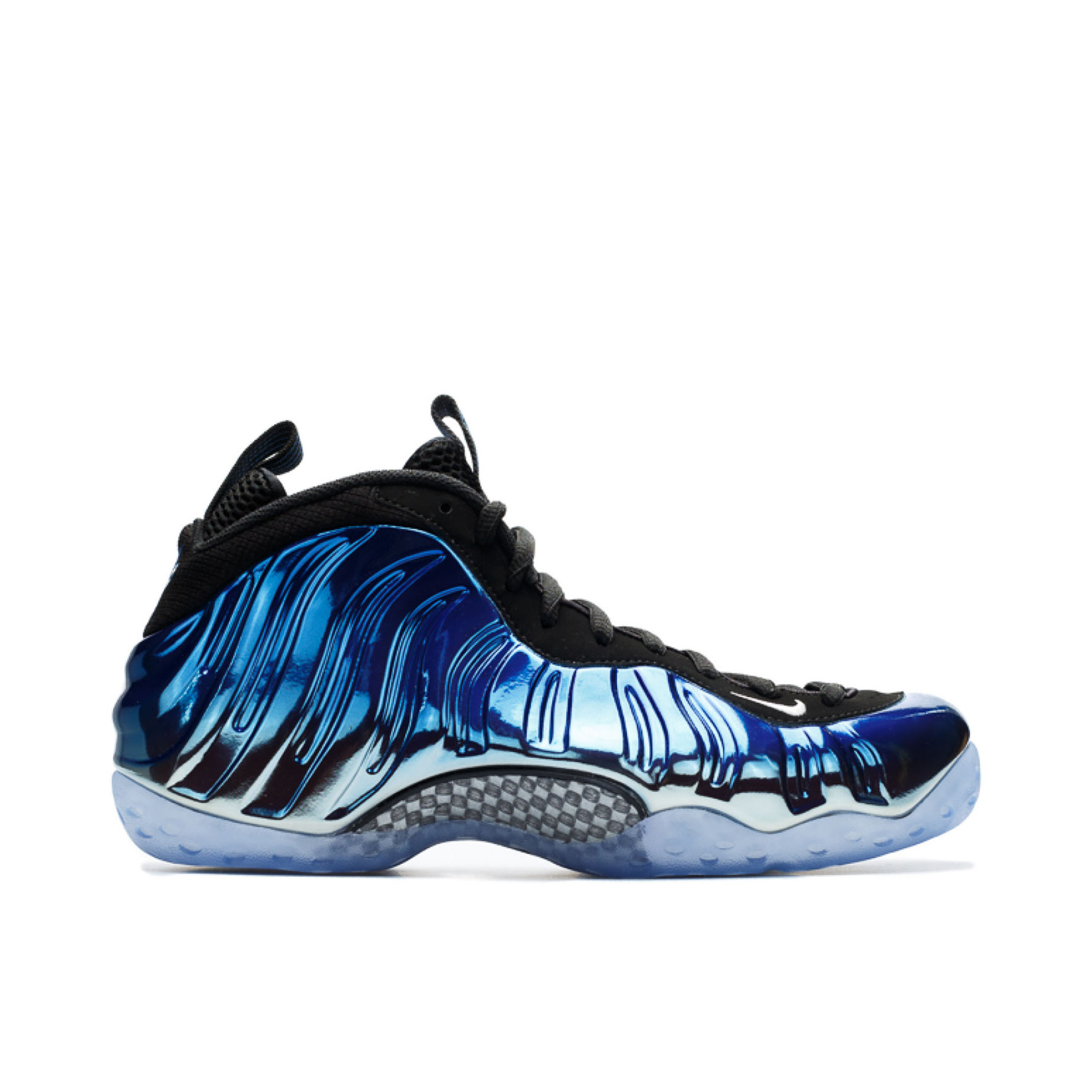 Shop Air Foamposite One Premium Blue Mirror Online Laced