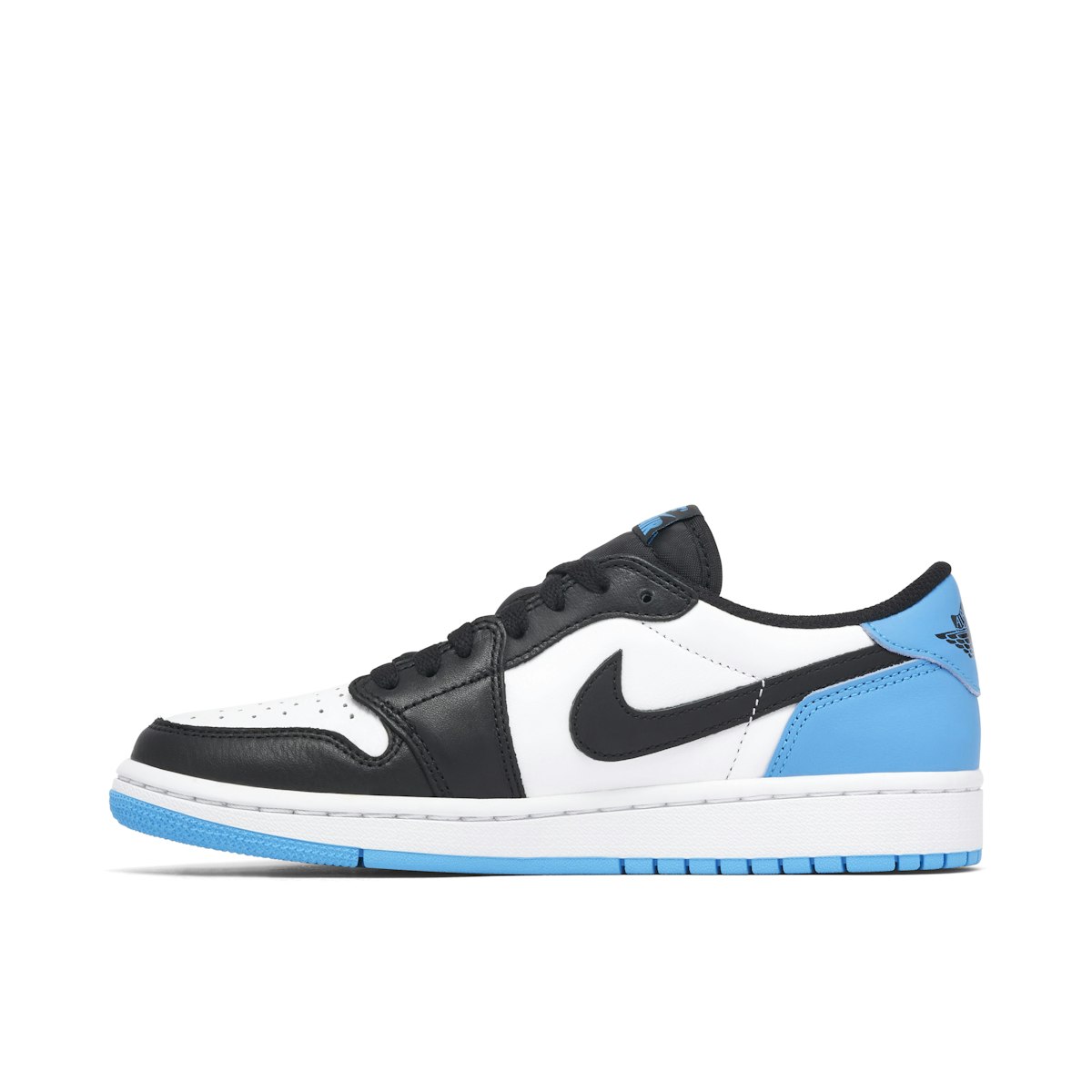 Air Jordan 1 Low Black Dark Powder Blue Womens, CZ0775-104