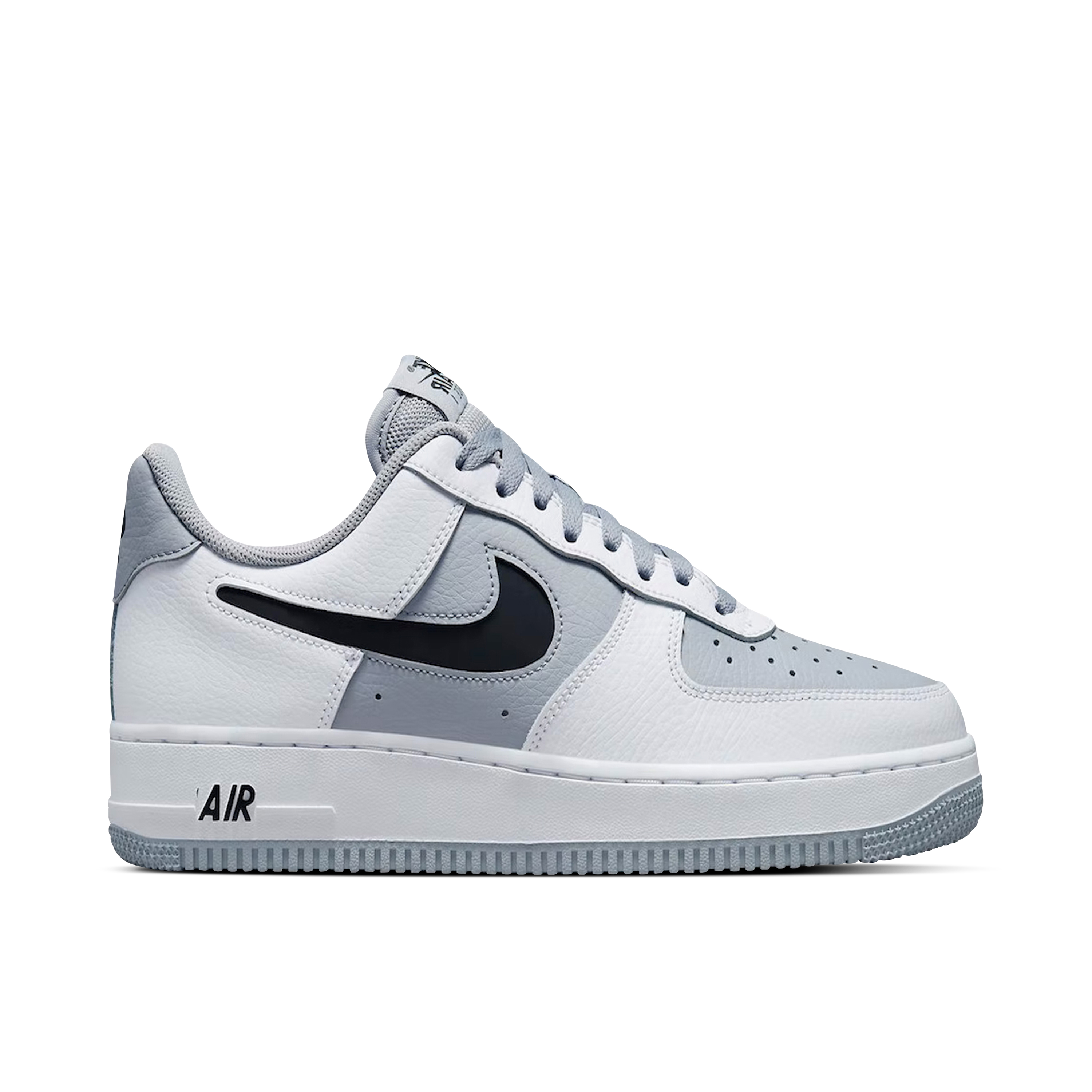 air force 1 low grey and white