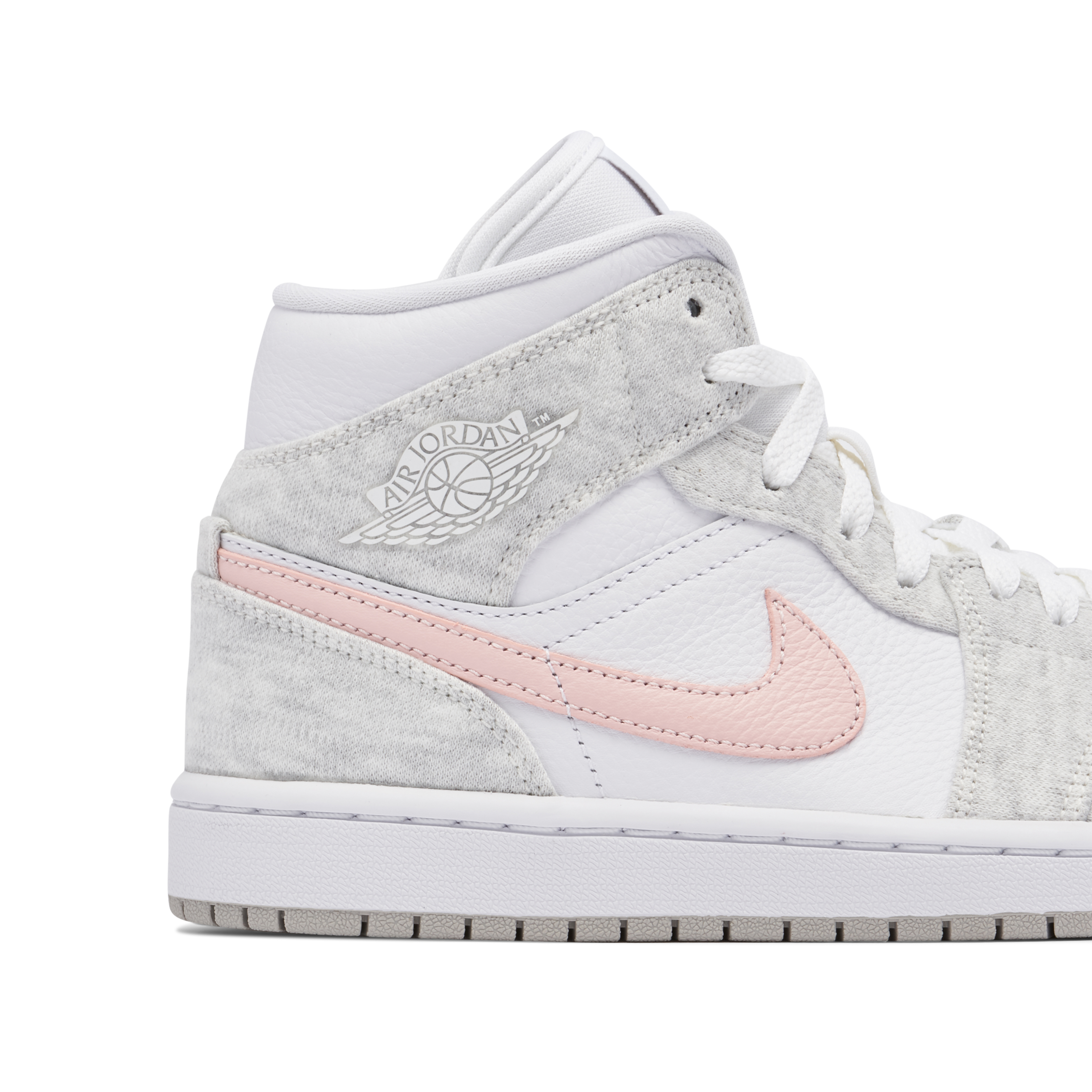 Air Jordan 1 Mid White Light Iron Ore Womens | DN4045-001 | Laced