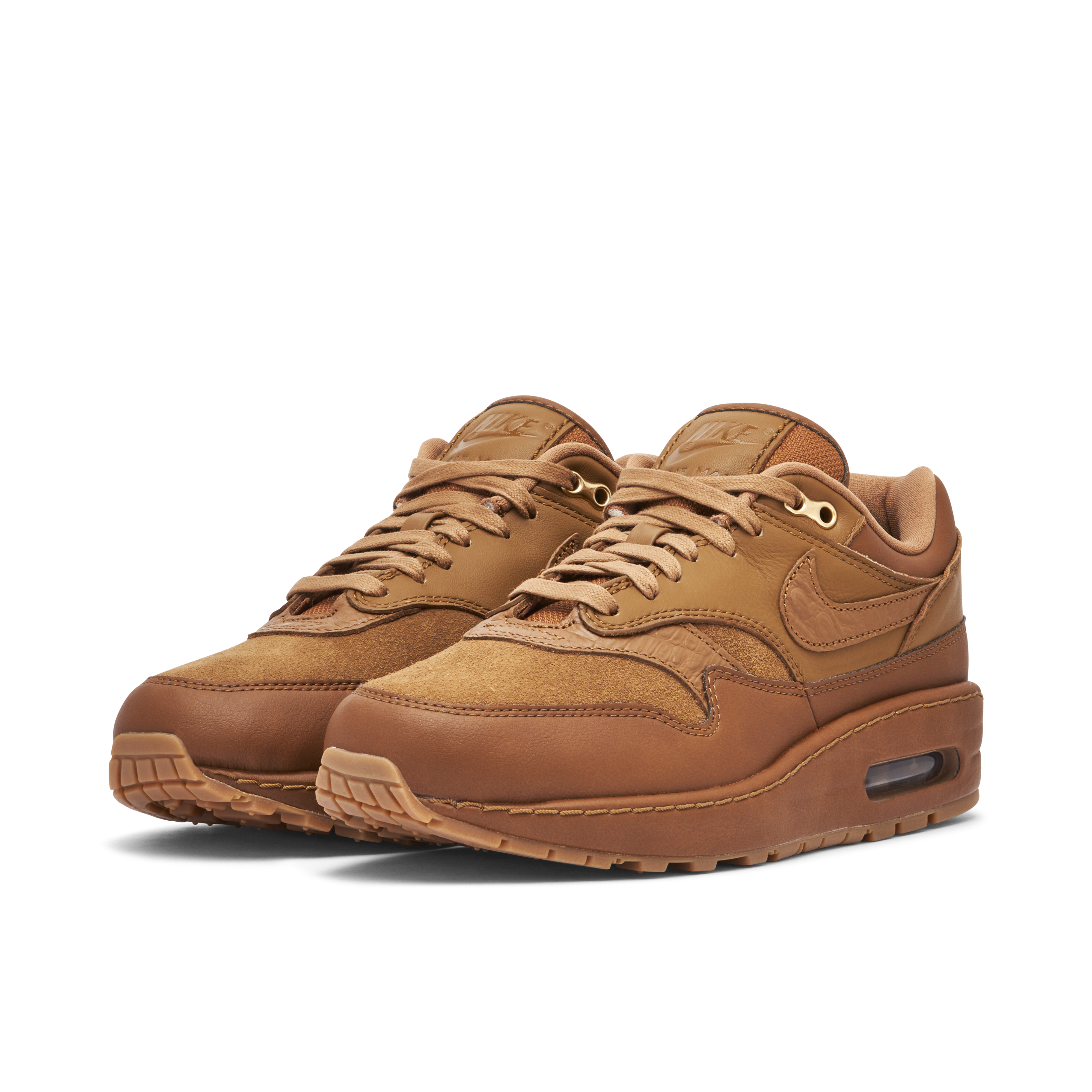 Air max 1 brown clearance leather