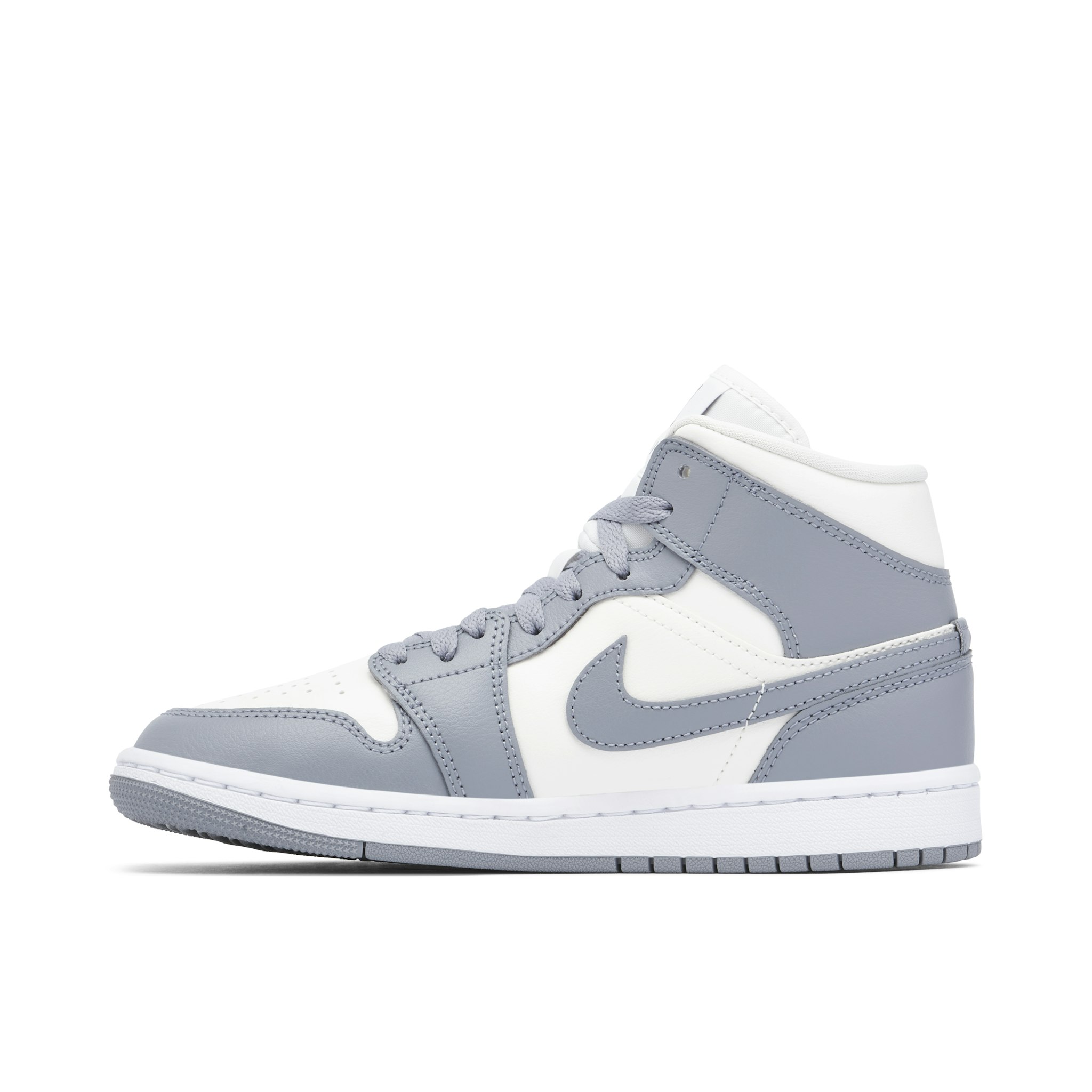 Air Jordan 1 Mid Grey Sail Womens | BQ6472-115 | Laced