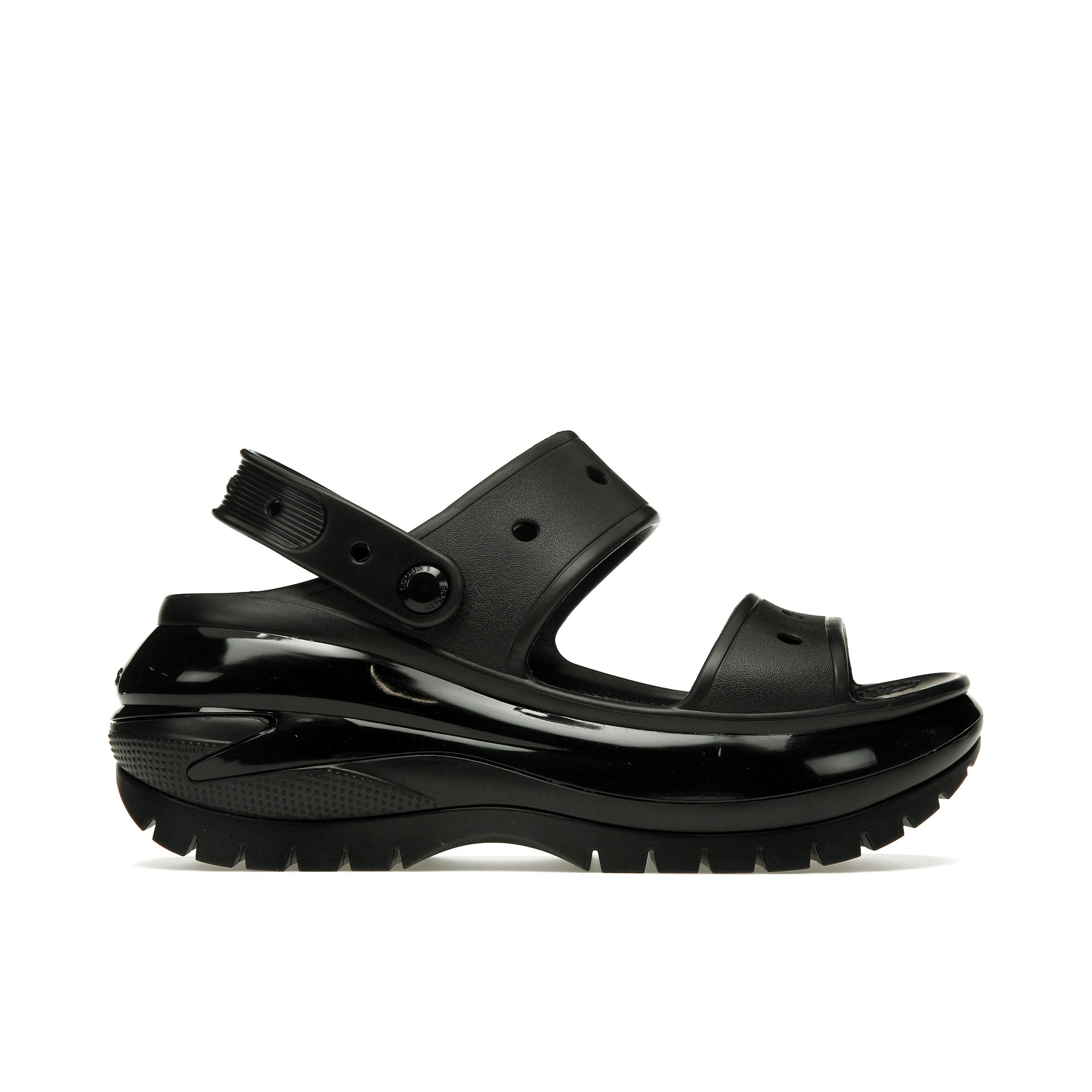 Crocs Mega Crush Sandal Black | 207989-001 | Laced