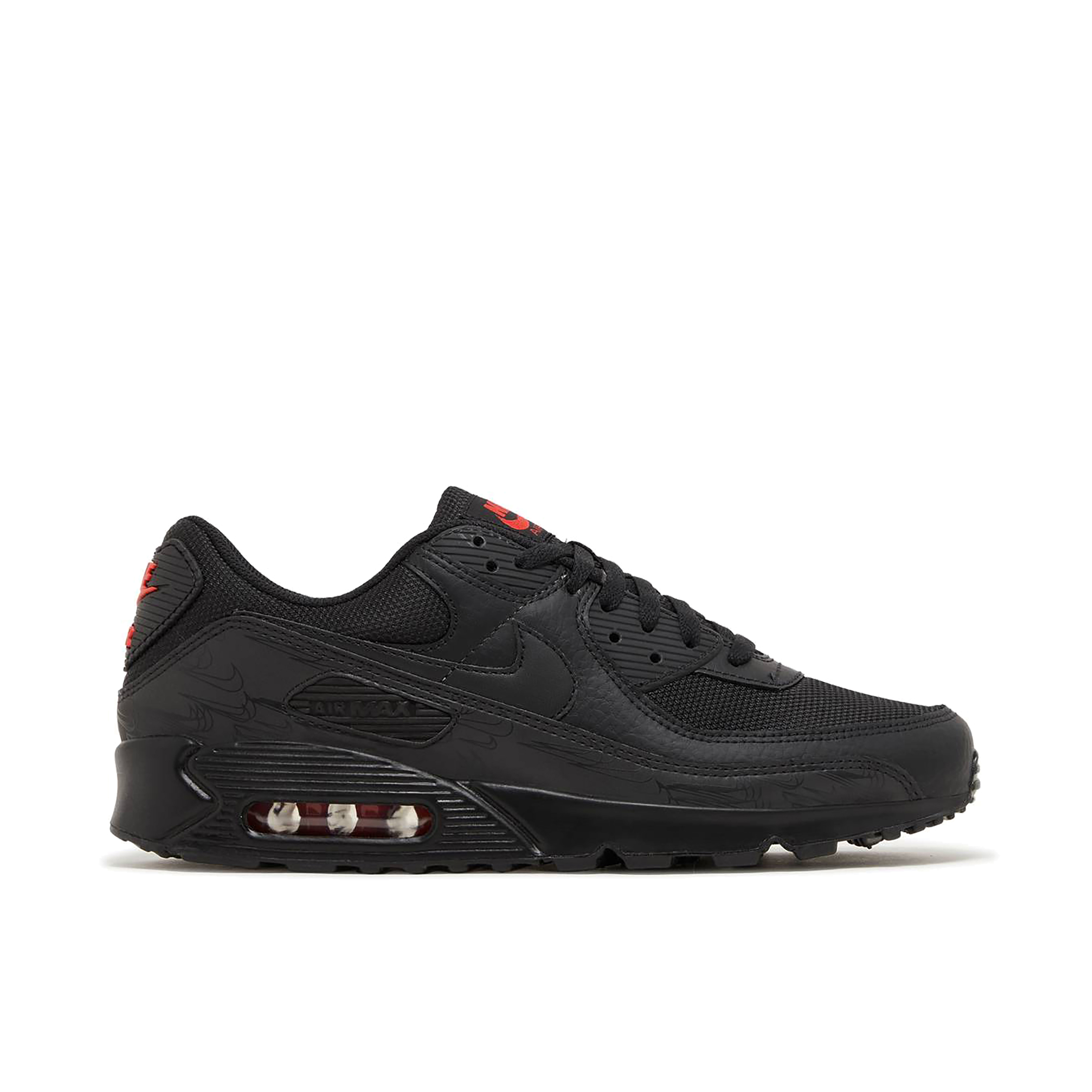 Nike Air Max 90 Black Red Reflective | DZ4504-003 | Laced