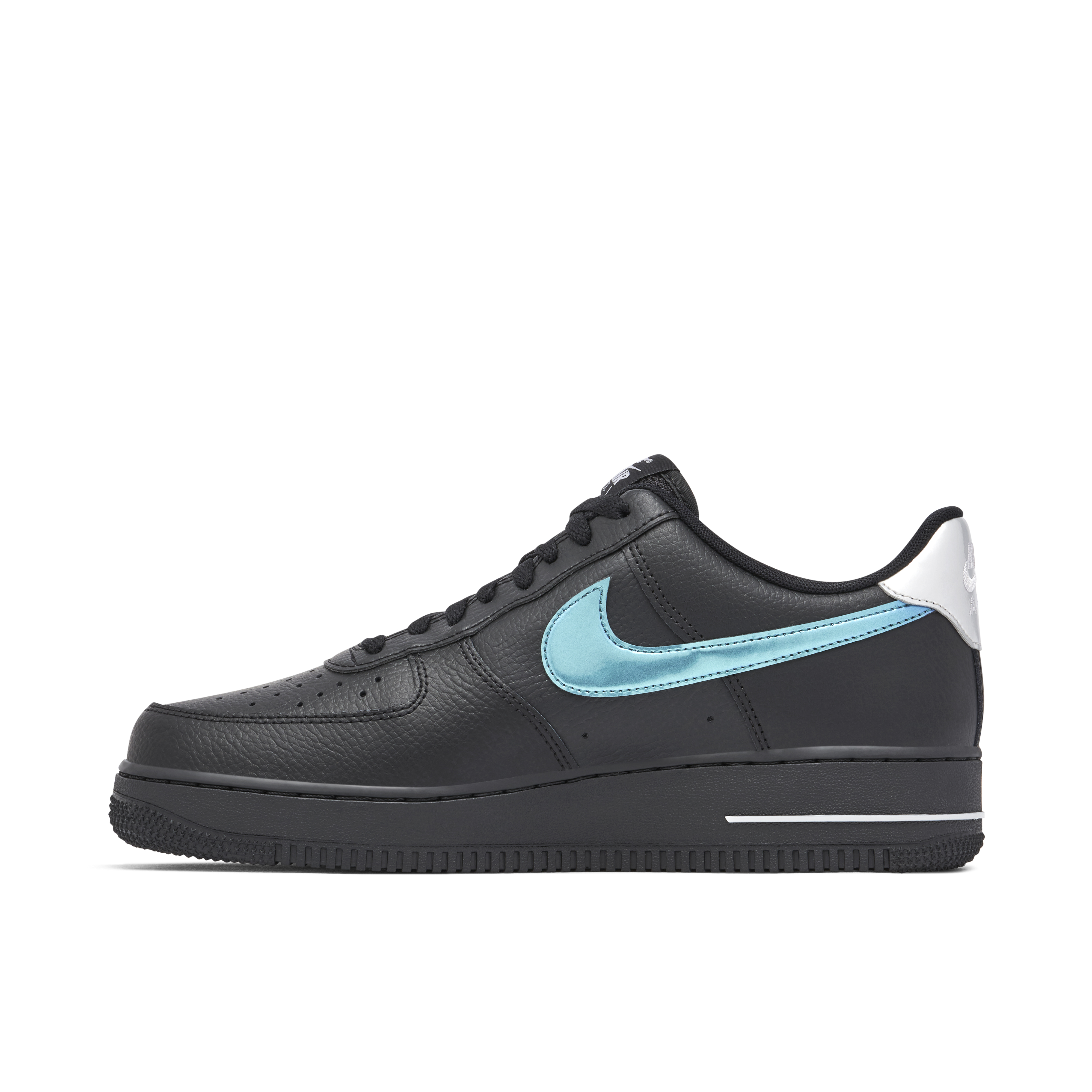 Air force 1 lv8 black sales and blue