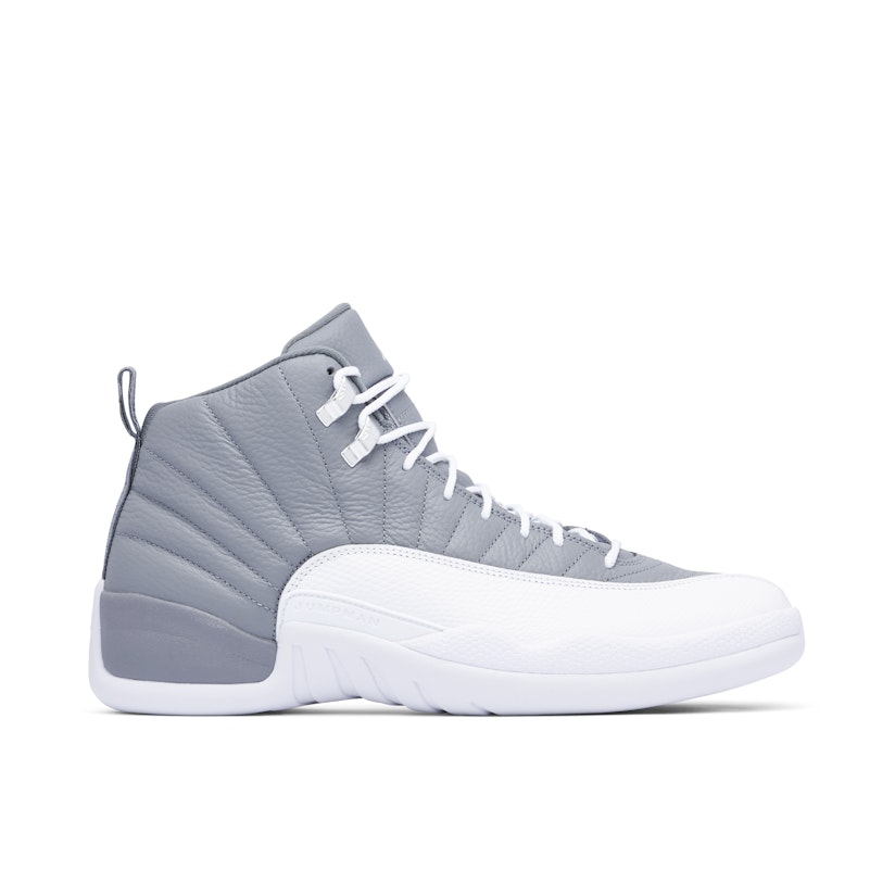 White and grey air jordan 12 Clearance
