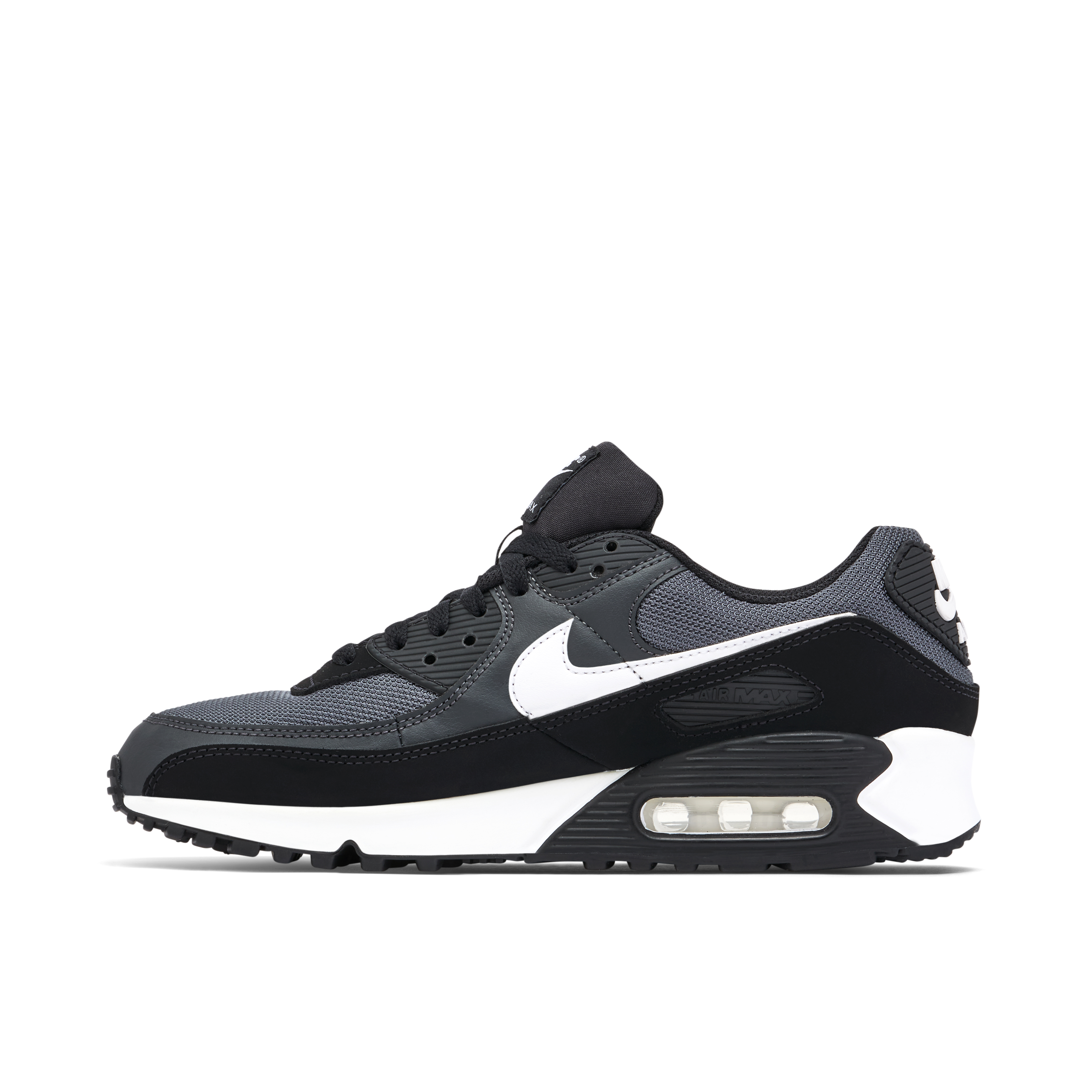 Nike air max 90 black deals white