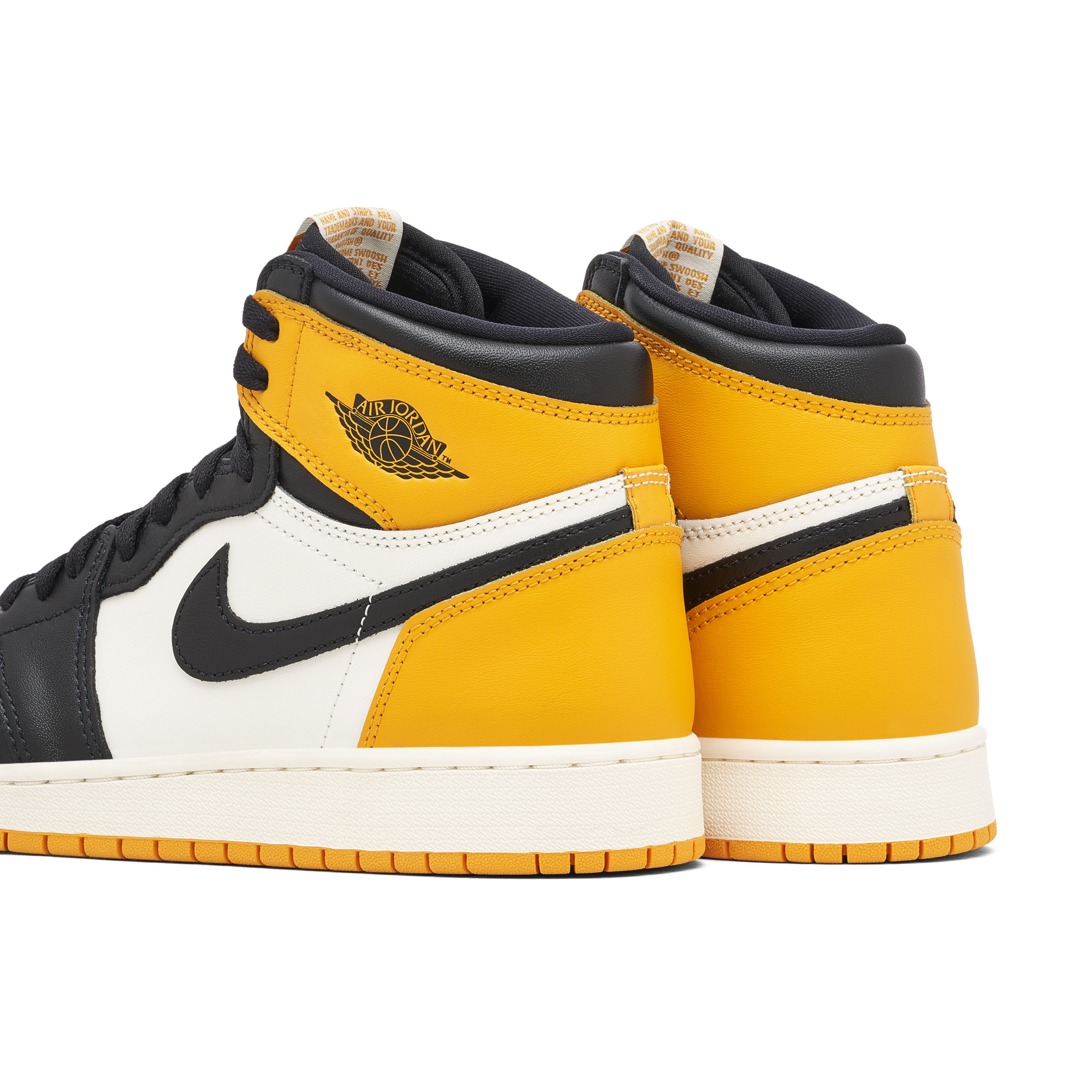 Jordan 1 yellow outlet swoosh