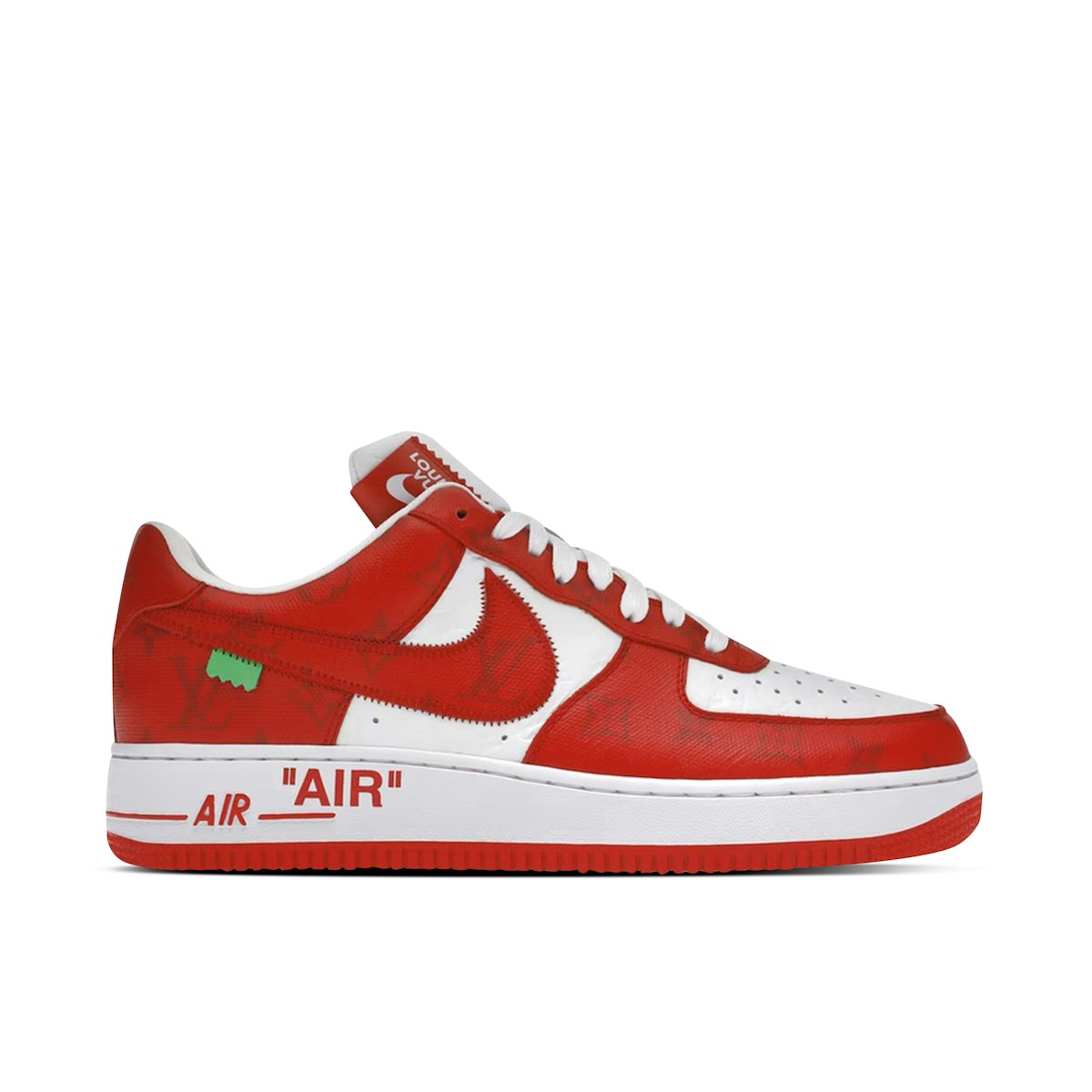 Heard it's payday! 💰 Louis Vuitton Nike Air Force 1 Low By Virgil Abloh  White Red Size 10 $7,250