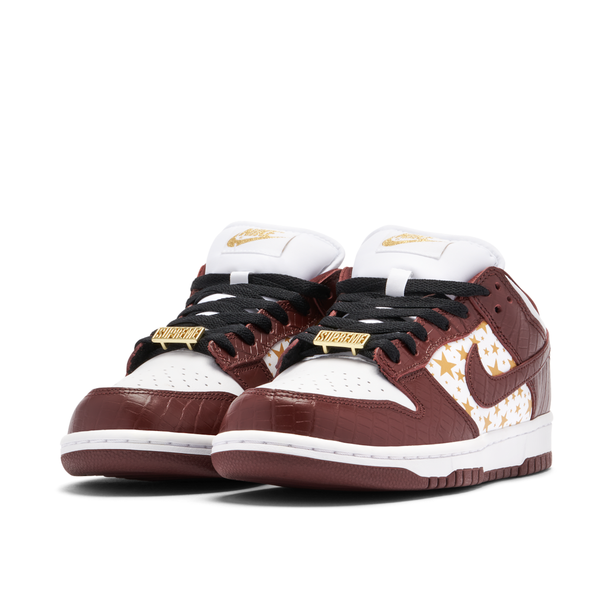 Supreme x Nike SB Dunk Low Stars Barkroot Brown